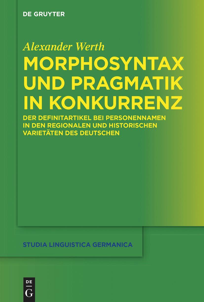 Vorderes Coverbild Morphosyntax und Pragmatik in Konkurrenz