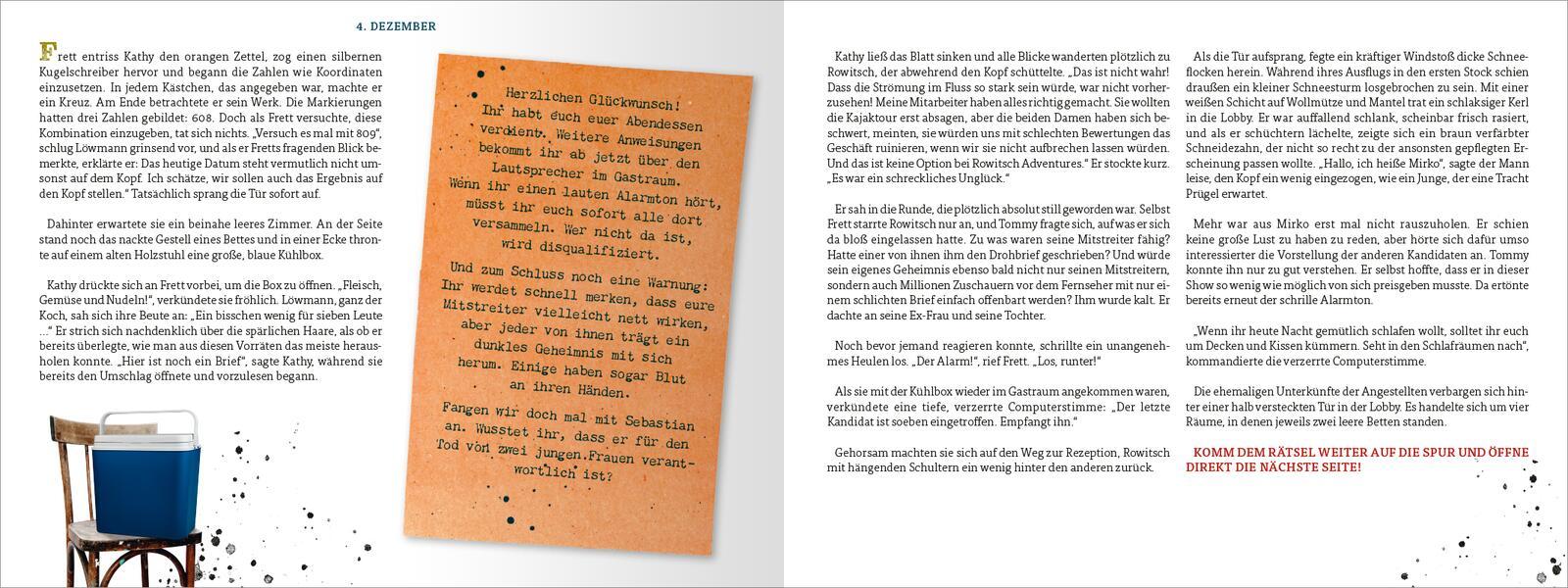 Beispielinhalt (Bild) Escape Room. Das Hotel der tausend Augen