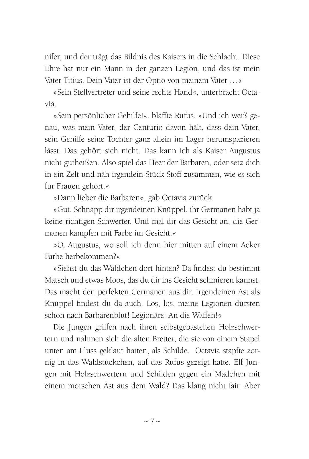 Beispielinhalt (Bild) Octavia, Tochter Roms - Gefahr in Germanien (Octavia, Tochter Roms 1)