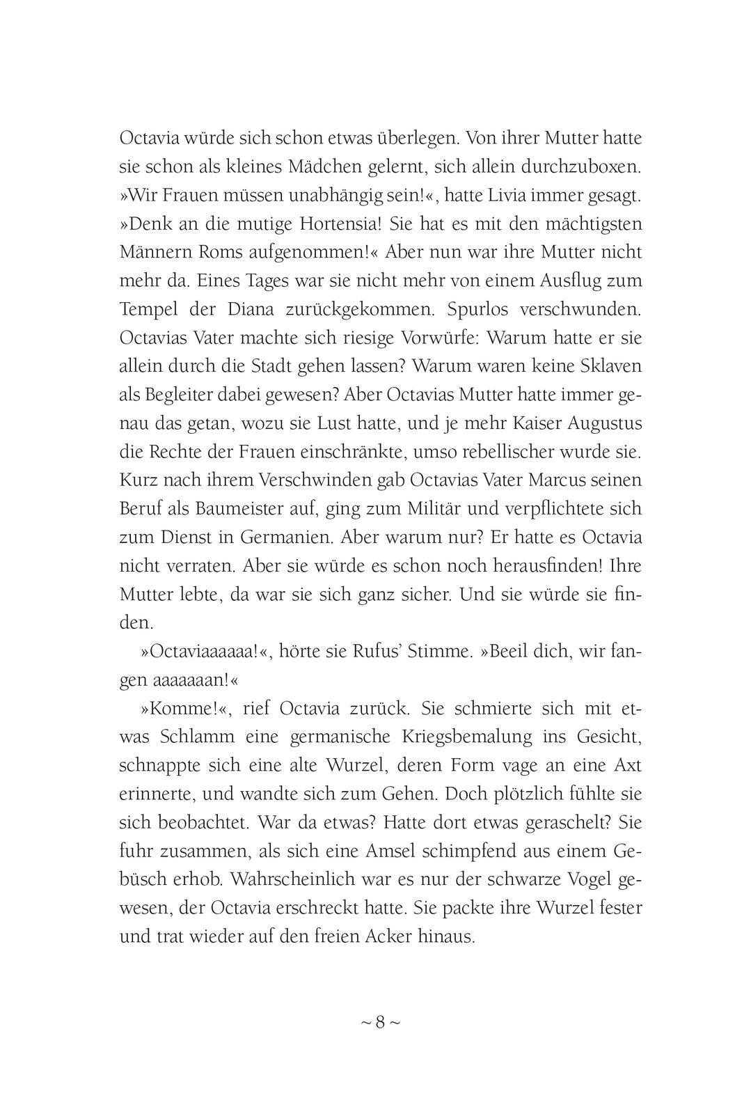 Beispielinhalt (Bild) Octavia, Tochter Roms - Gefahr in Germanien (Octavia, Tochter Roms 1)