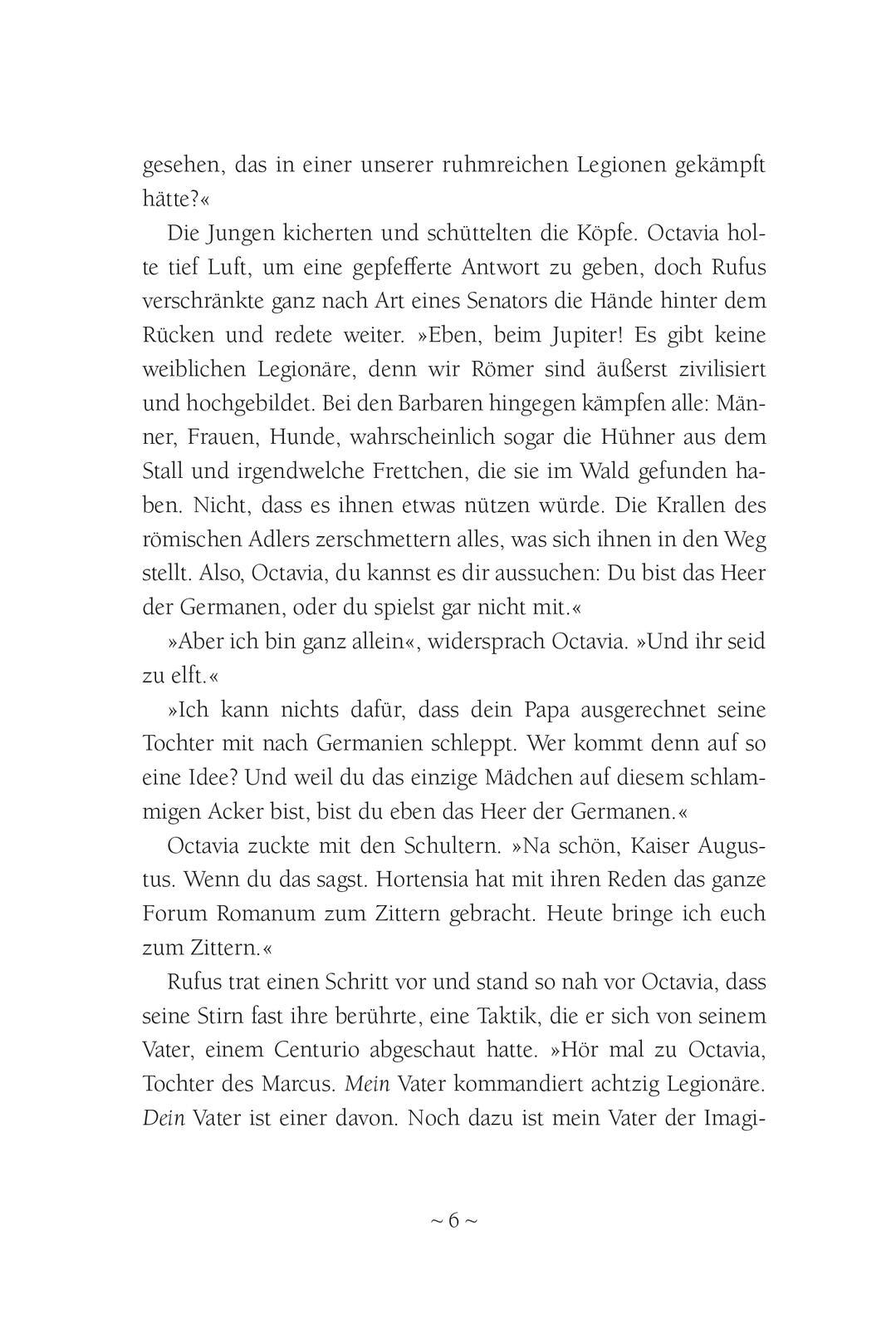 Beispielinhalt (Bild) Octavia, Tochter Roms - Gefahr in Germanien (Octavia, Tochter Roms 1)