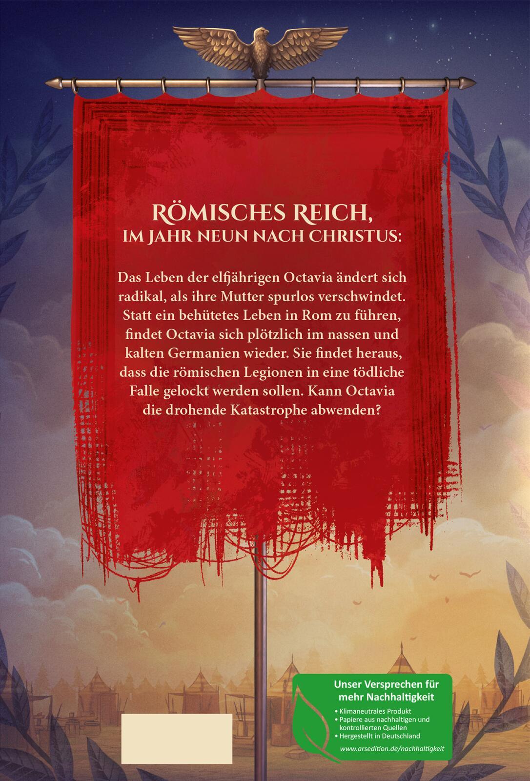 Rückseitencover Octavia, Tochter Roms - Gefahr in Germanien (Octavia, Tochter Roms 1)