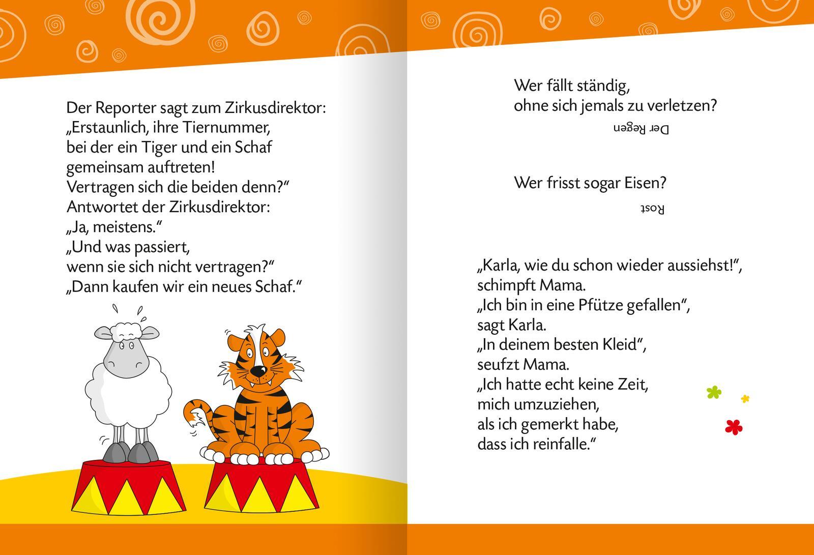 Beispielinhalt (Bild) Witzebuch für Erstleser