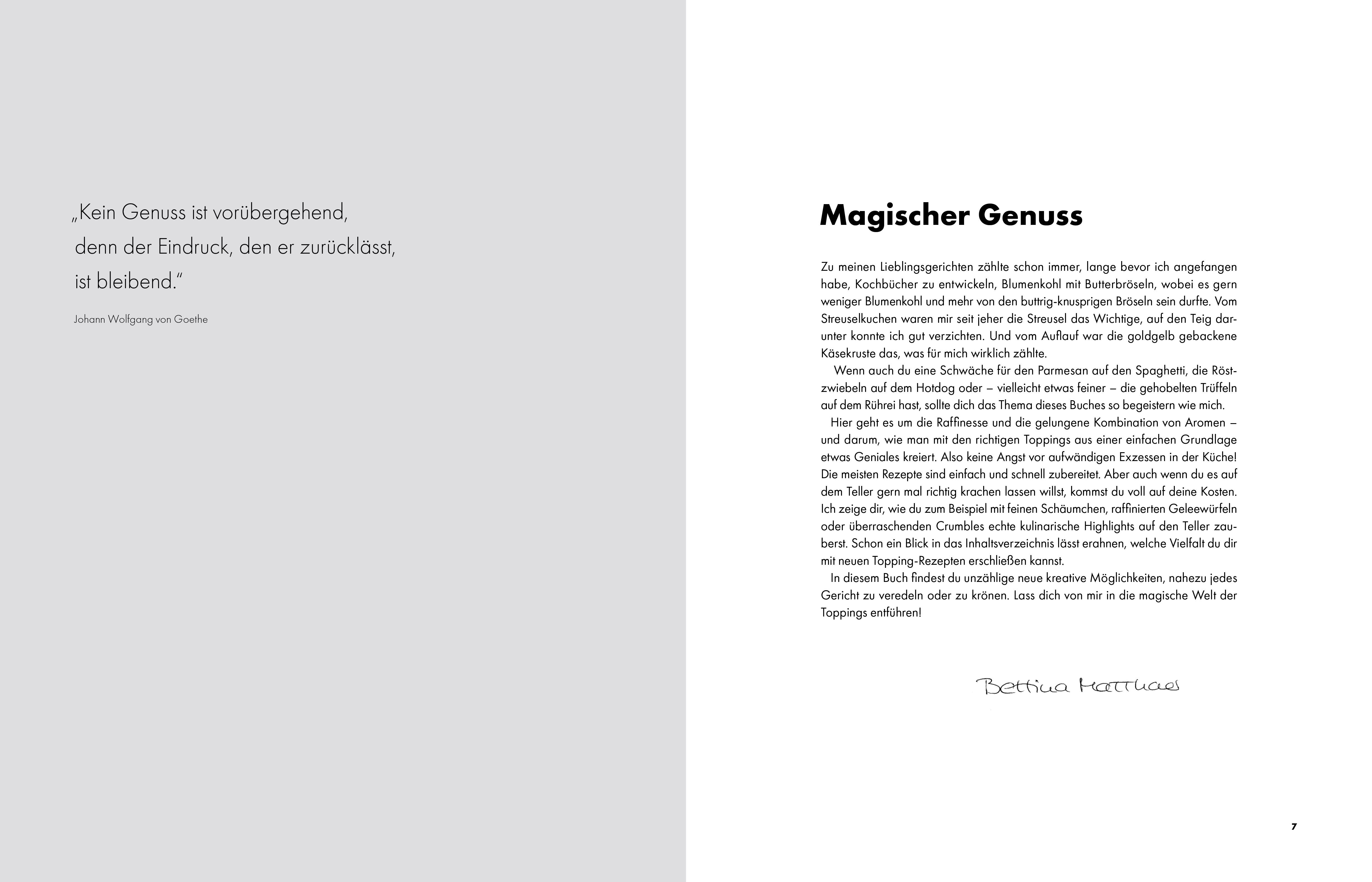 Beispielinhalt (Bild) Toppings