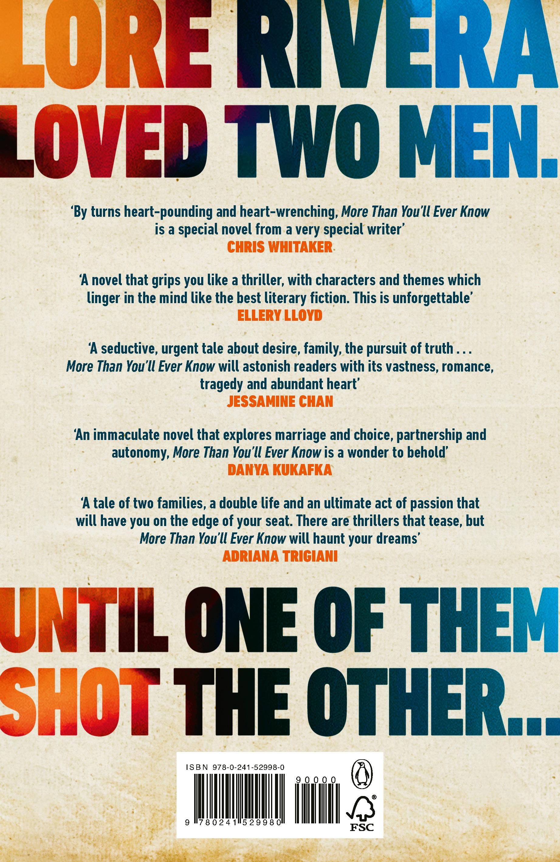 Rückseitencover More Than You'll Ever Know