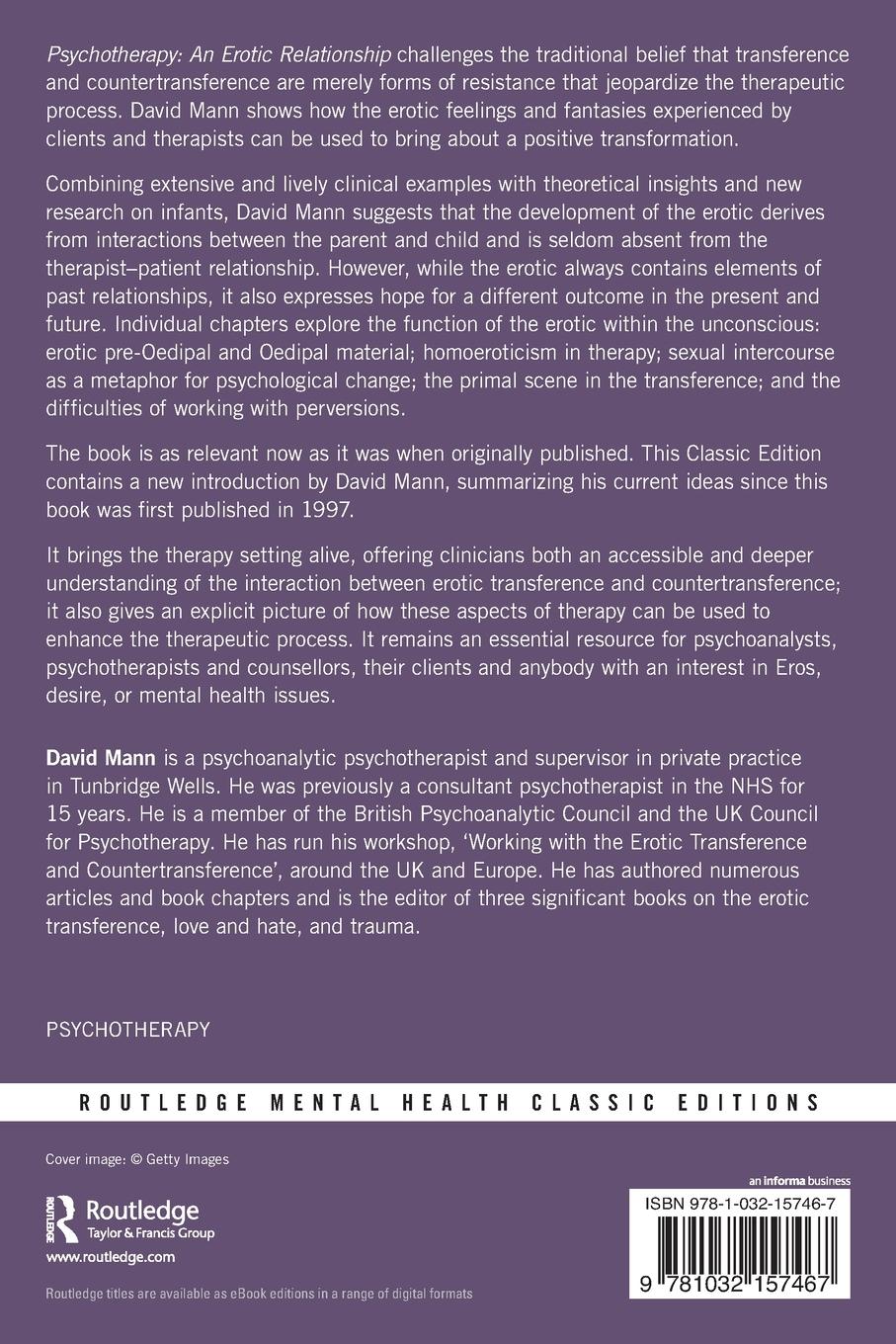 Rückseitencover Psychotherapy