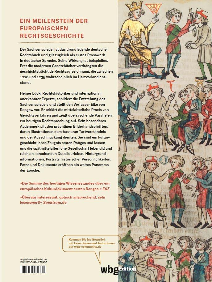 Rückseitencover Der Sachsenspiegel
