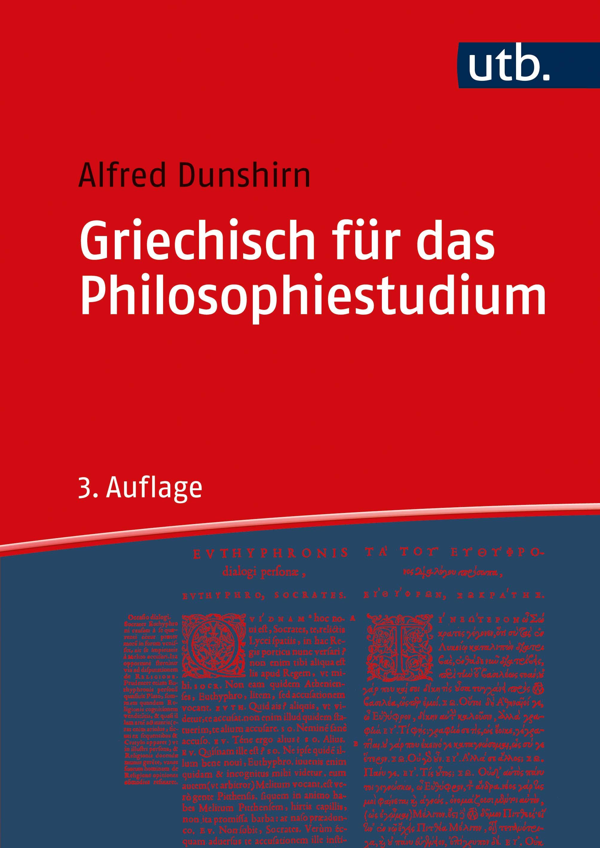 Vorderes Coverbild Griechisch für das Philosophiestudium