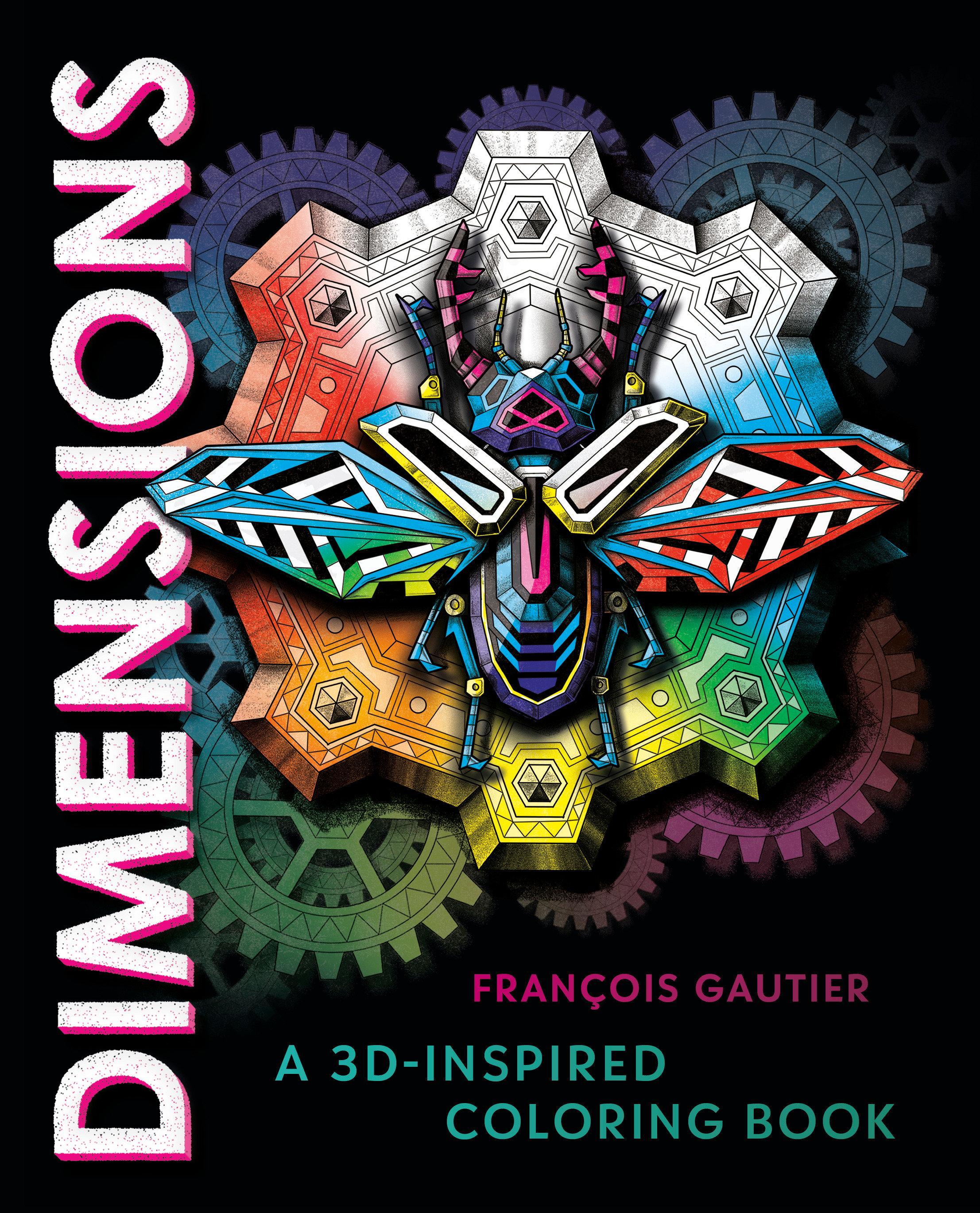 Vorderes Coverbild Dimensions: A 3d-Inspired Coloring Book