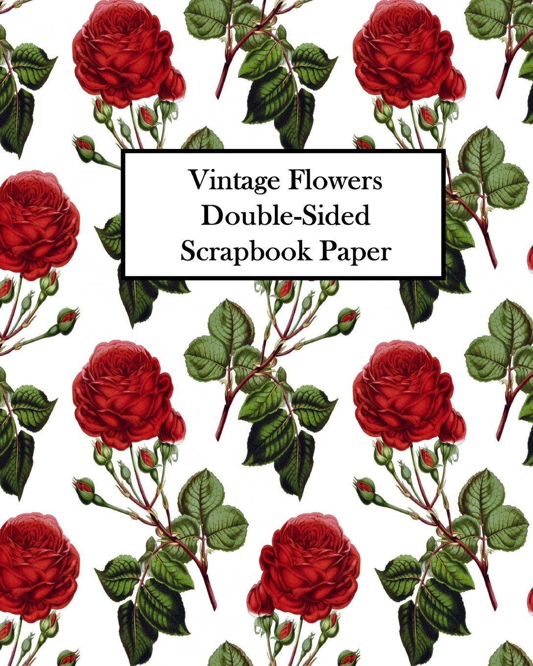 Vorderes Coverbild Vintage Flowers Double-Sided Scrapbook Paper