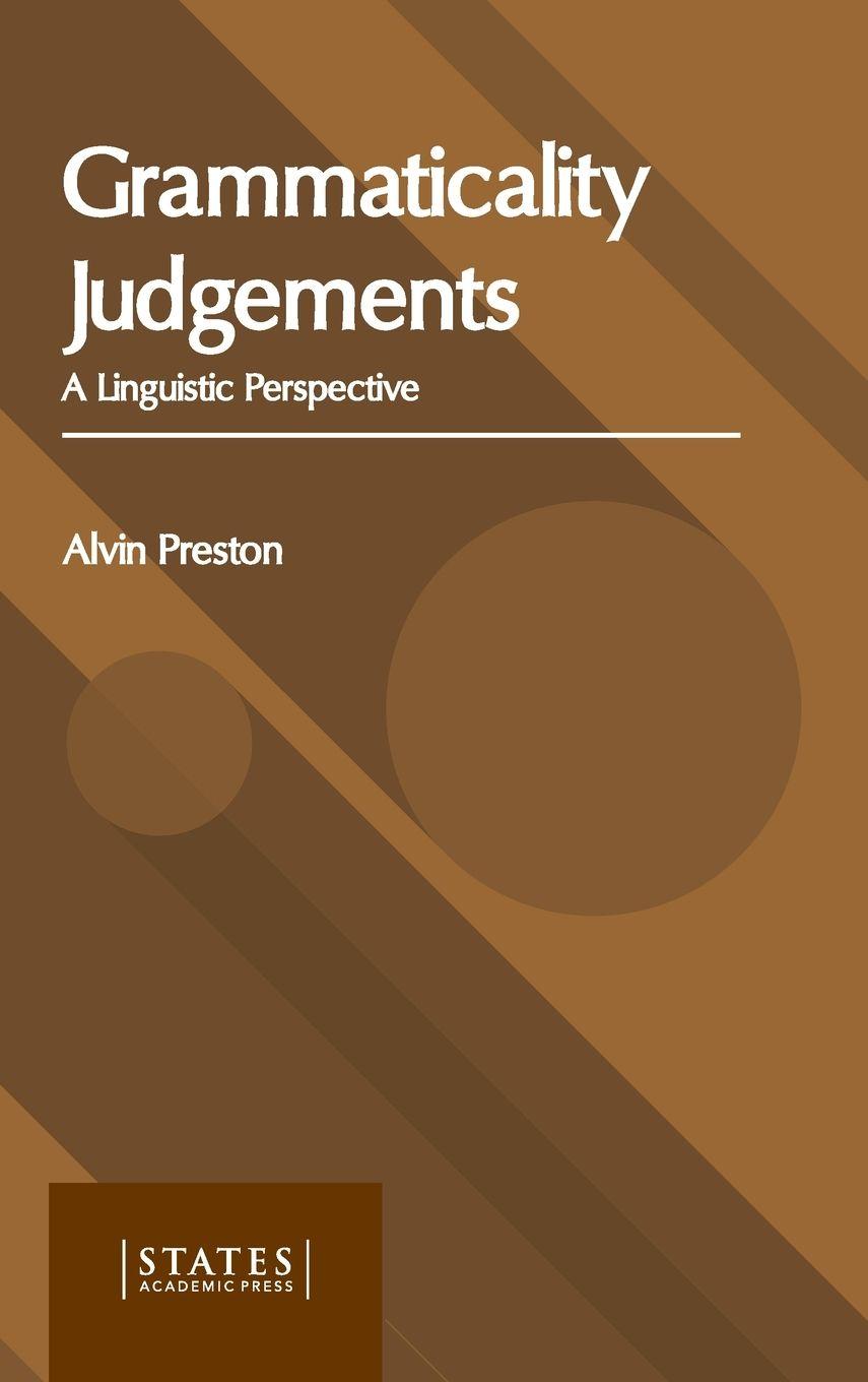 Vorderes Coverbild Grammaticality Judgements: A Linguistic Perspective