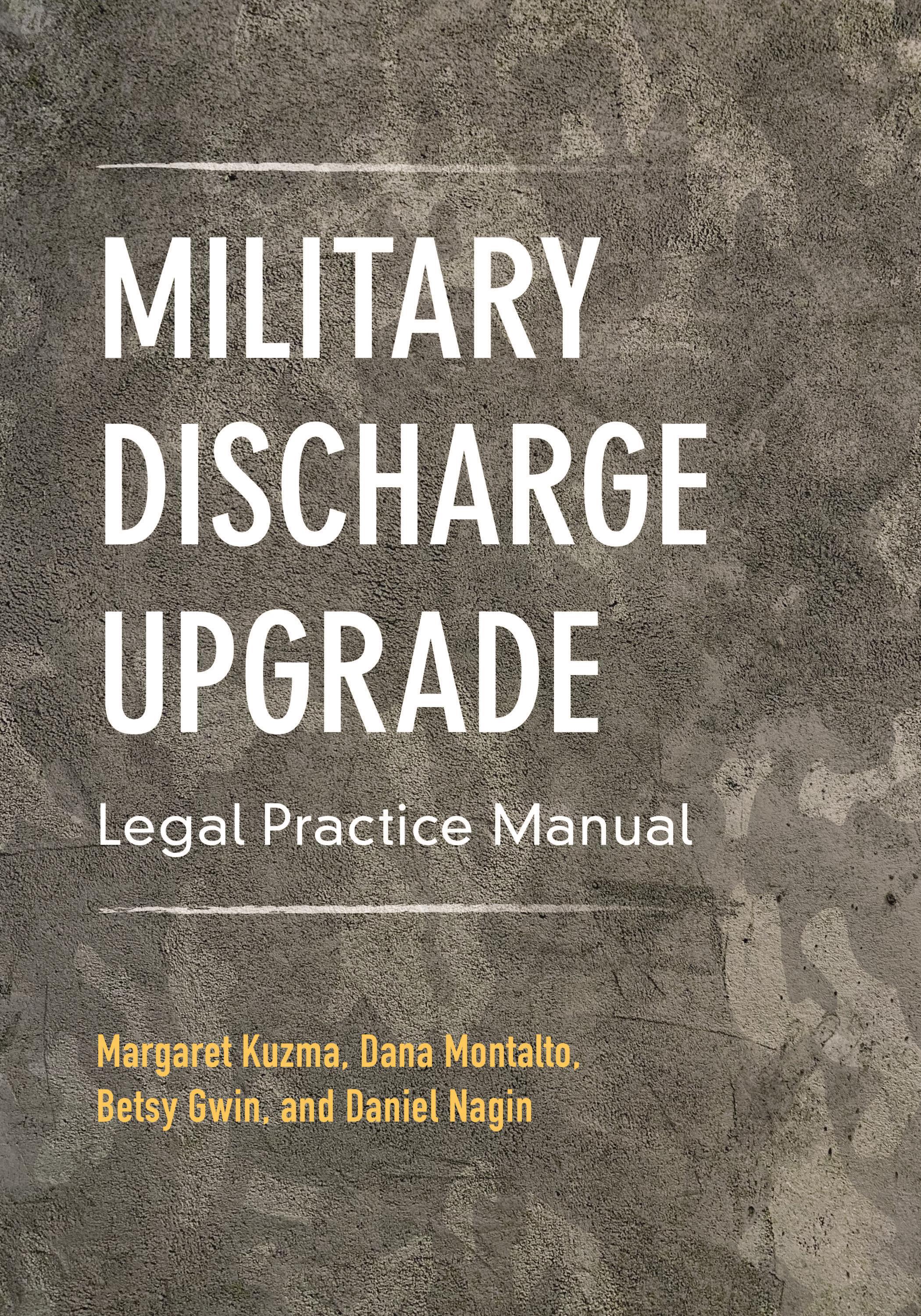 Vorderes Coverbild Military Discharge Upgrade Legal Practice Manual