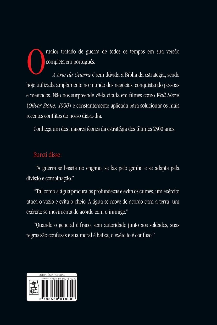 Rückseitencover A Arte da guerra - Edição luxo