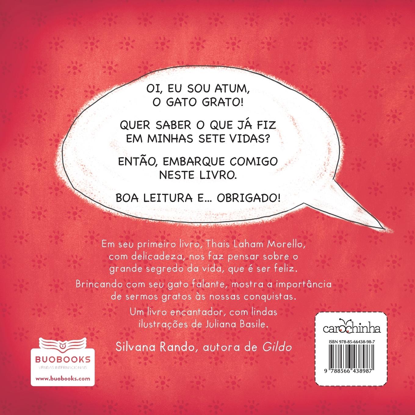 Rückseitencover Atum, o gato grato.