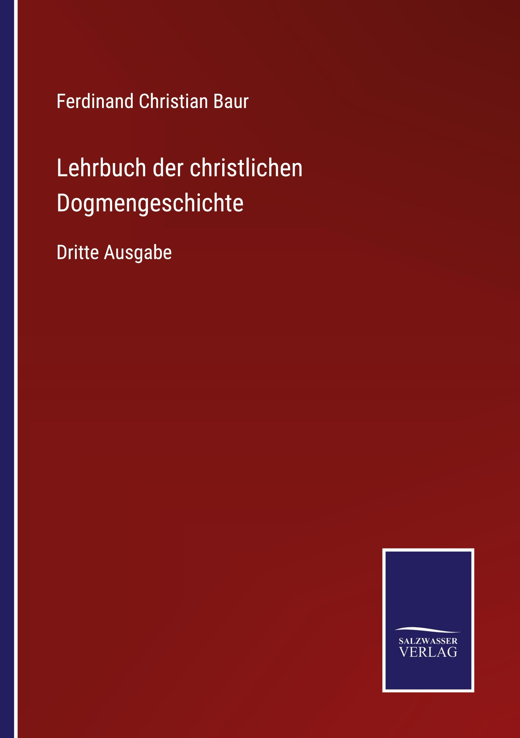 Vorderes Coverbild Lehrbuch der christlichen Dogmengeschichte