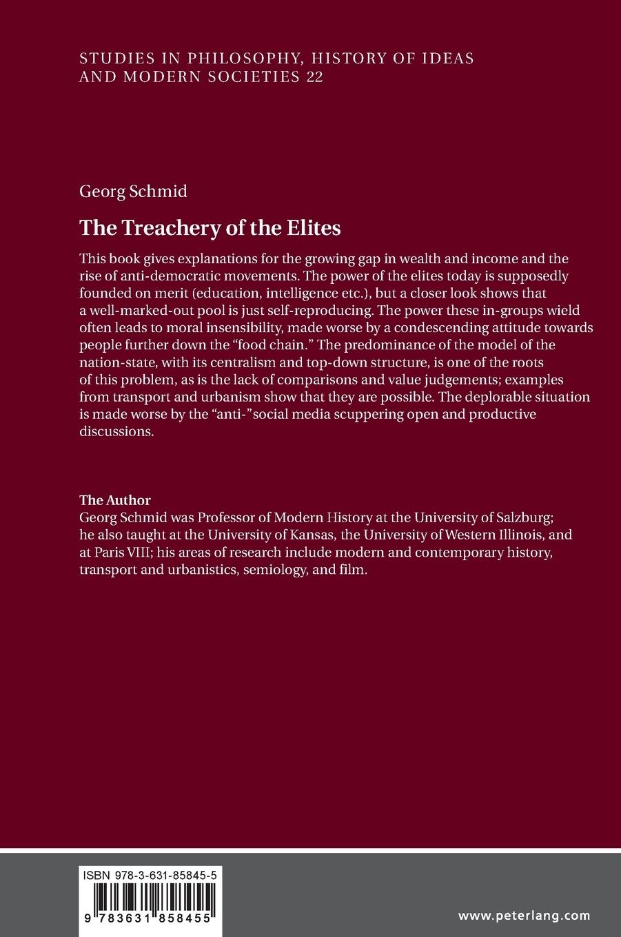 Rückseitencover The Treachery of the Elites