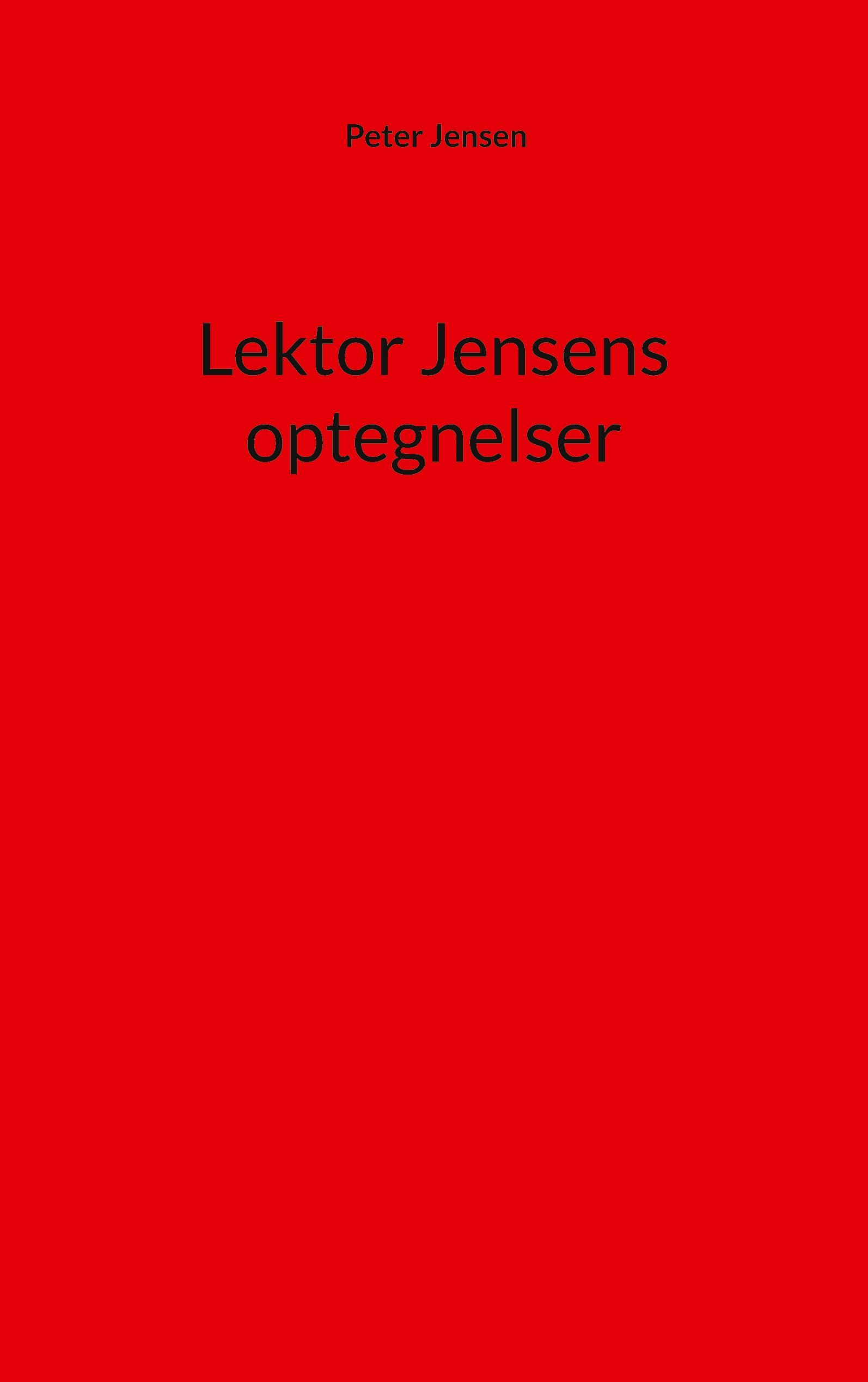Vorderes Coverbild Lektor Jensens optegnelser