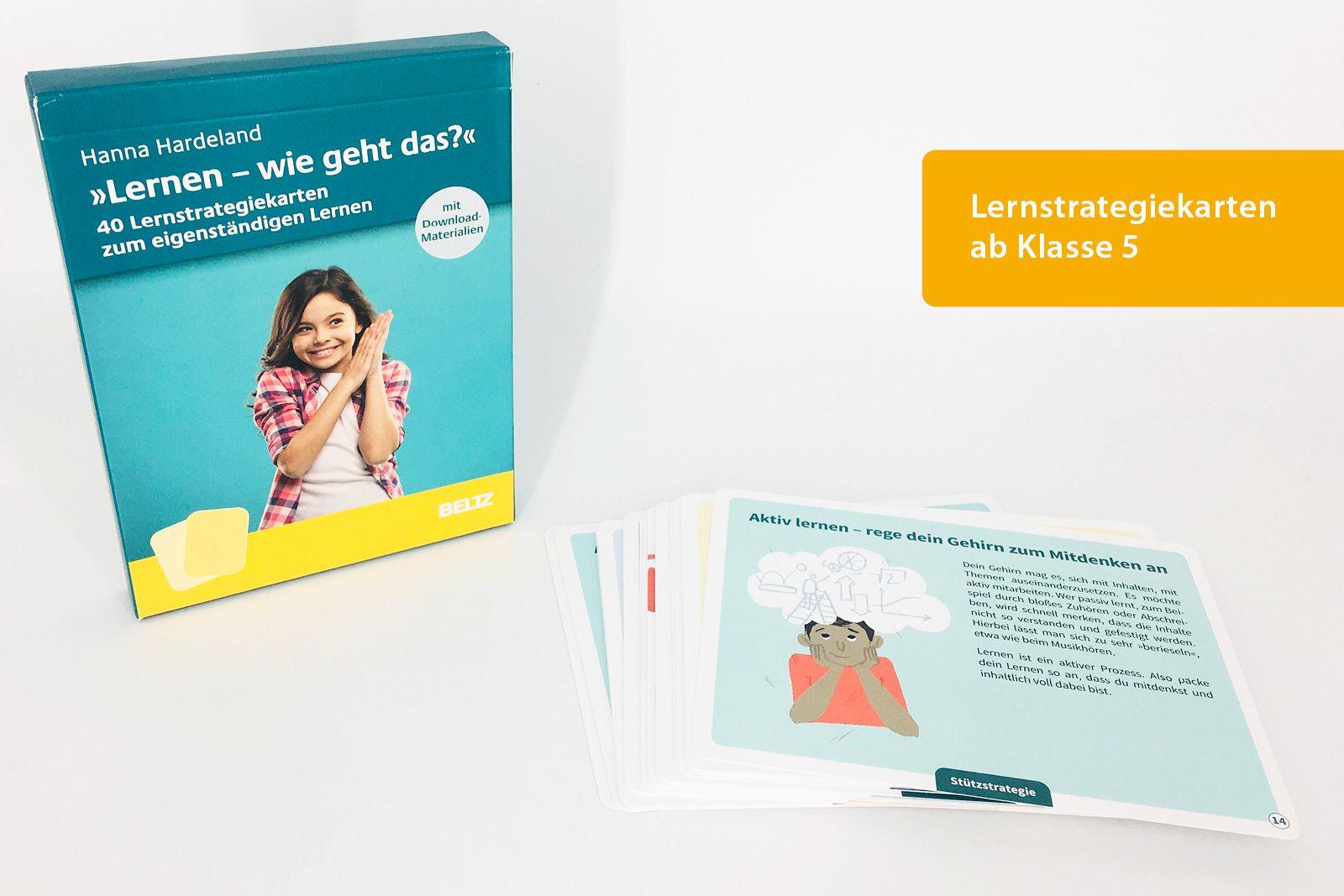 Beispielinhalt (Bild) »Lernen, wie geht das?« - 40 Lernstrategiekarten zum eigenständigen Lernen