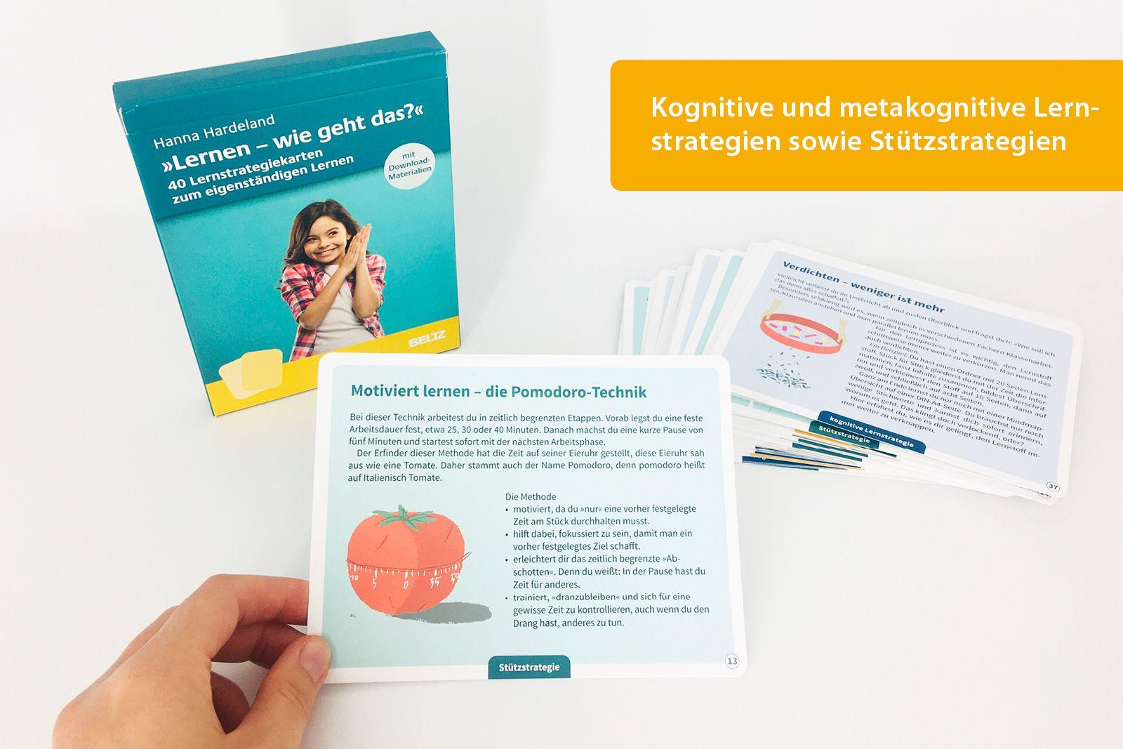 Beispielinhalt (Bild) »Lernen, wie geht das?« - 40 Lernstrategiekarten zum eigenständigen Lernen
