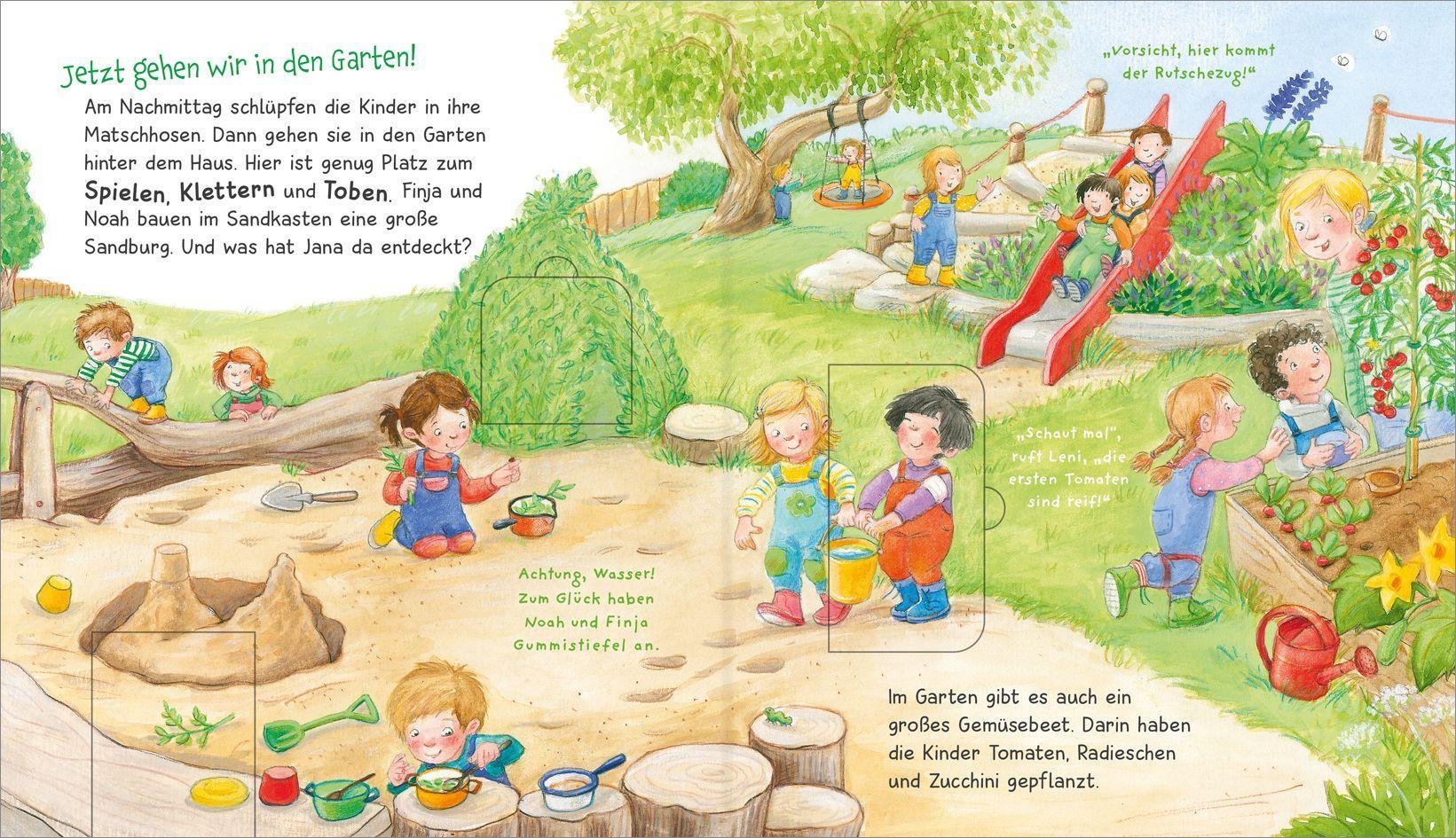 Beispielinhalt (Bild) WAS IST WAS Meine Welt Band 4 Ich freu mich auf den Kindergarten!
