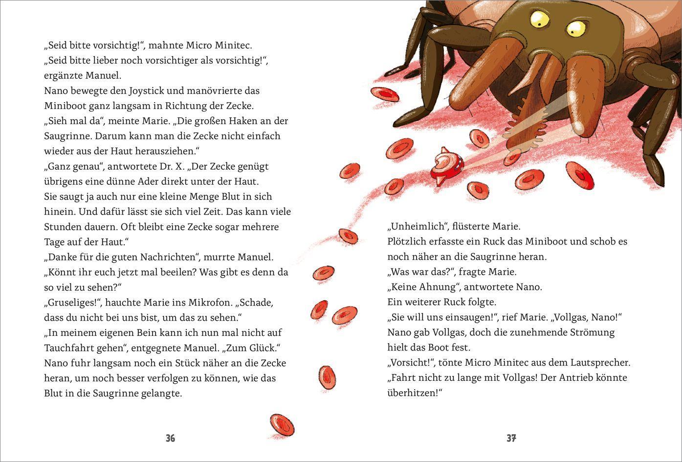 Beispielinhalt (Bild) Der kleine Medicus. Band 6. Angriff der Monster-Zecke