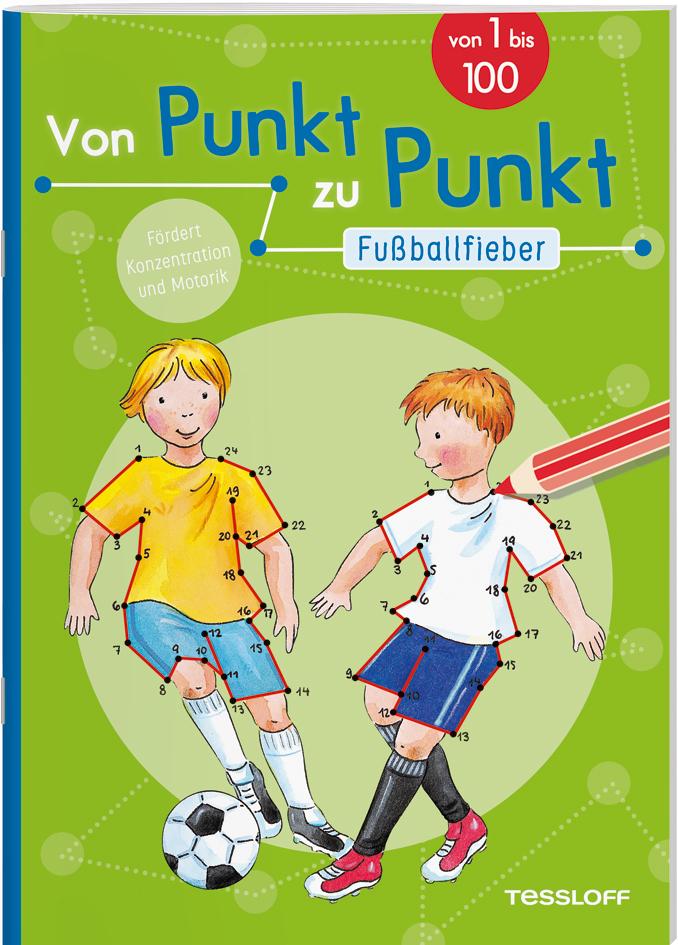 Vorderes Coverbild Von Punkt zu Punkt. Fußballfieber