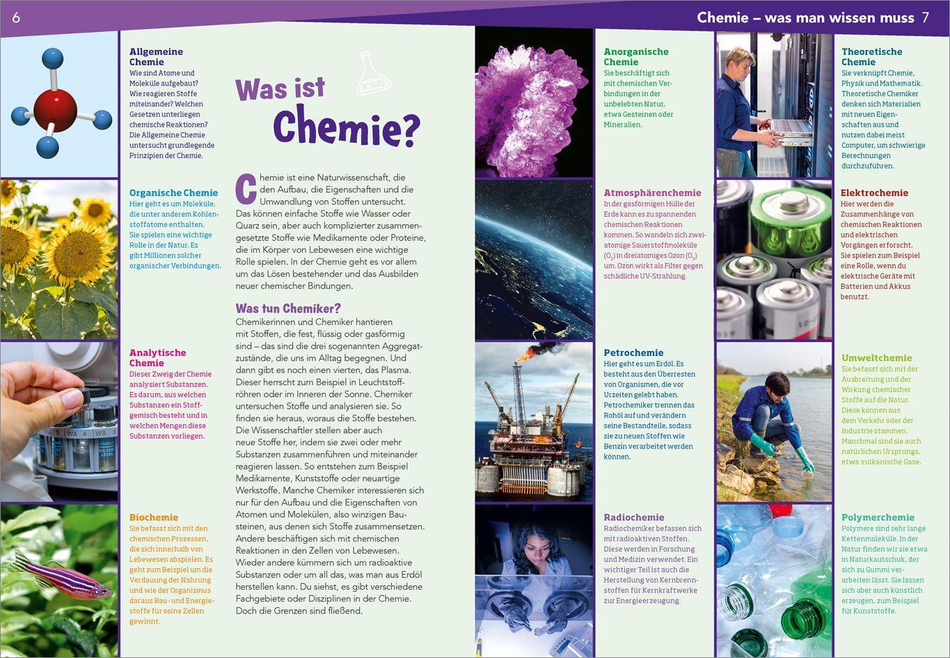 Beispielinhalt (Bild) WAS IST WAS Naturwissenschaften easy! Chemie. Elementar!