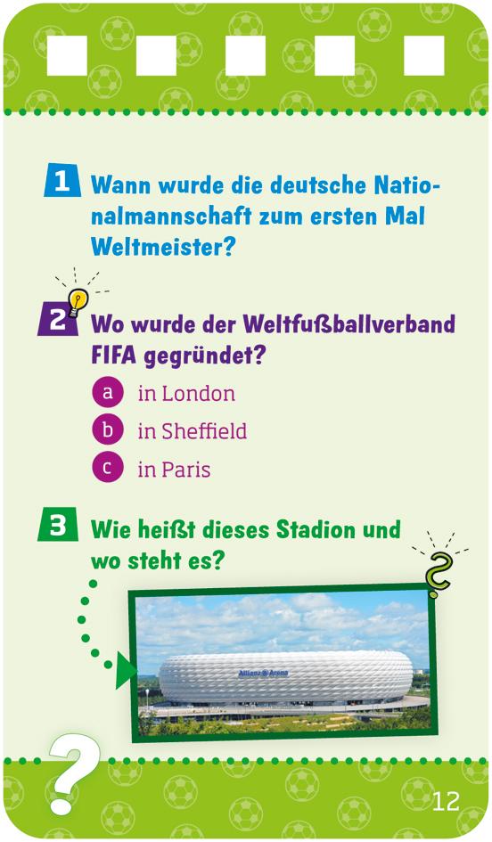 Beispielinhalt (Bild) WAS IST WAS Quiz Fußball