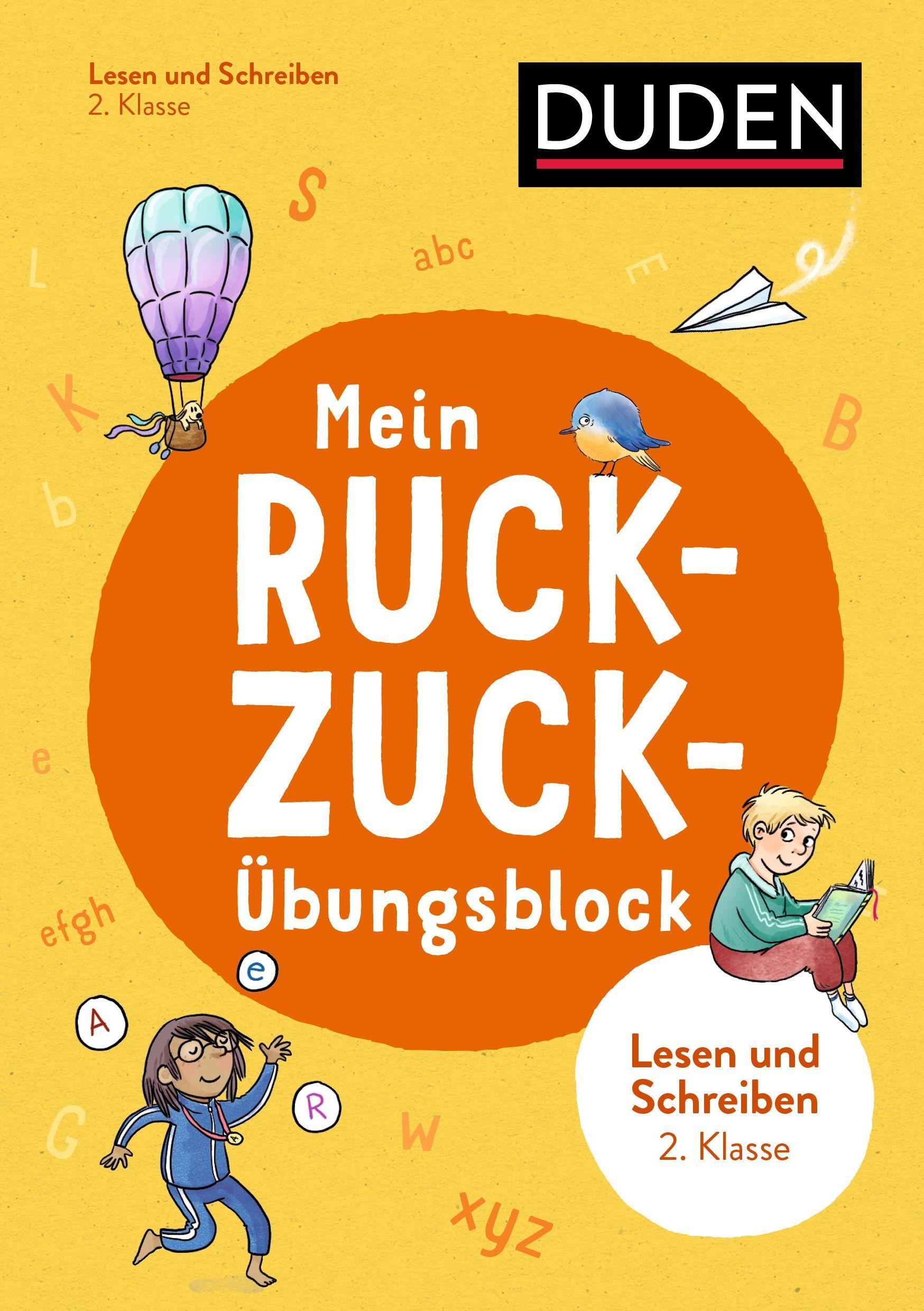 Vorderes Coverbild Mein Ruckzuck-Übungsblock Lesen und schreiben 2. Klasse