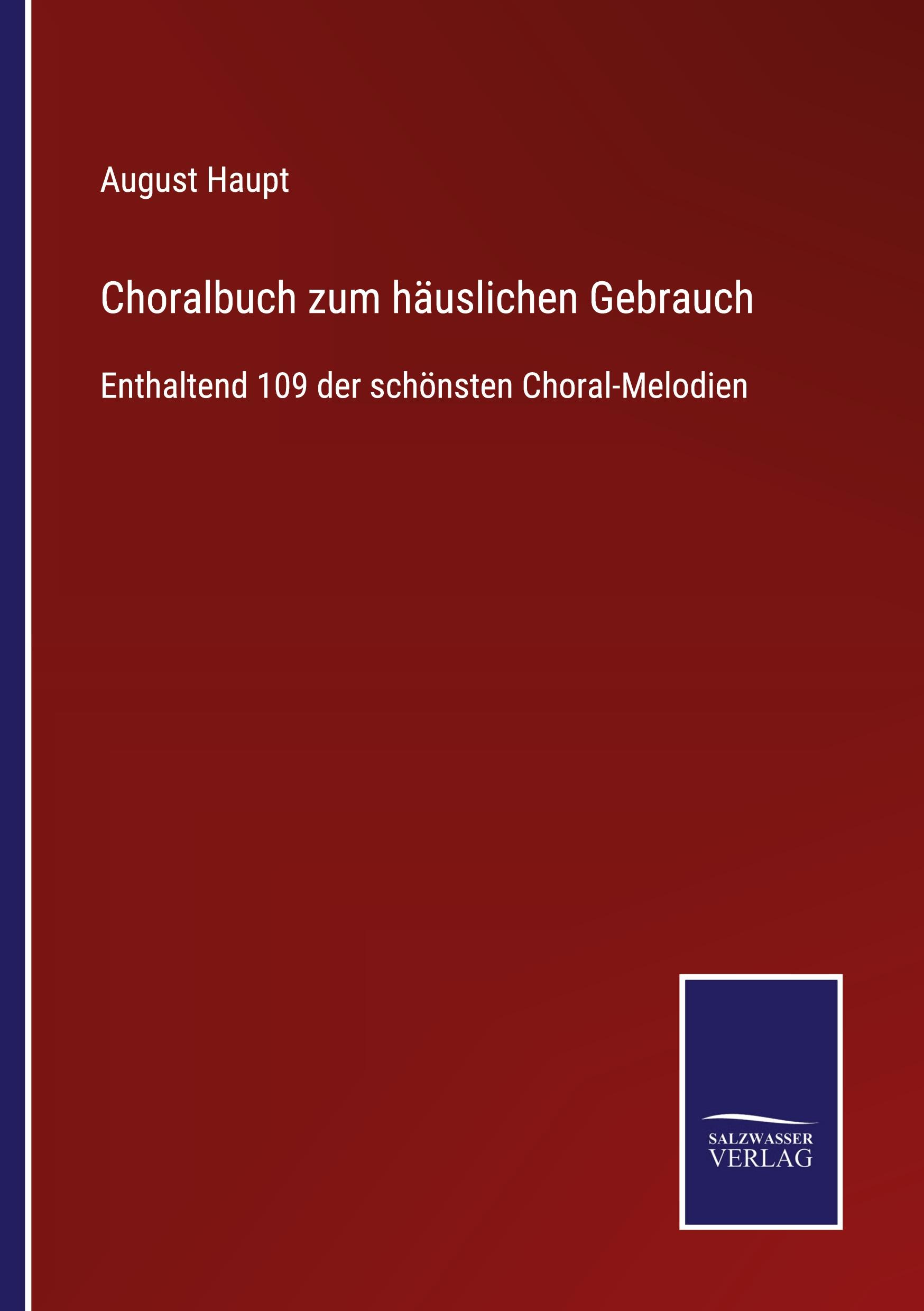 Vorderes Coverbild Choralbuch zum häuslichen Gebrauch