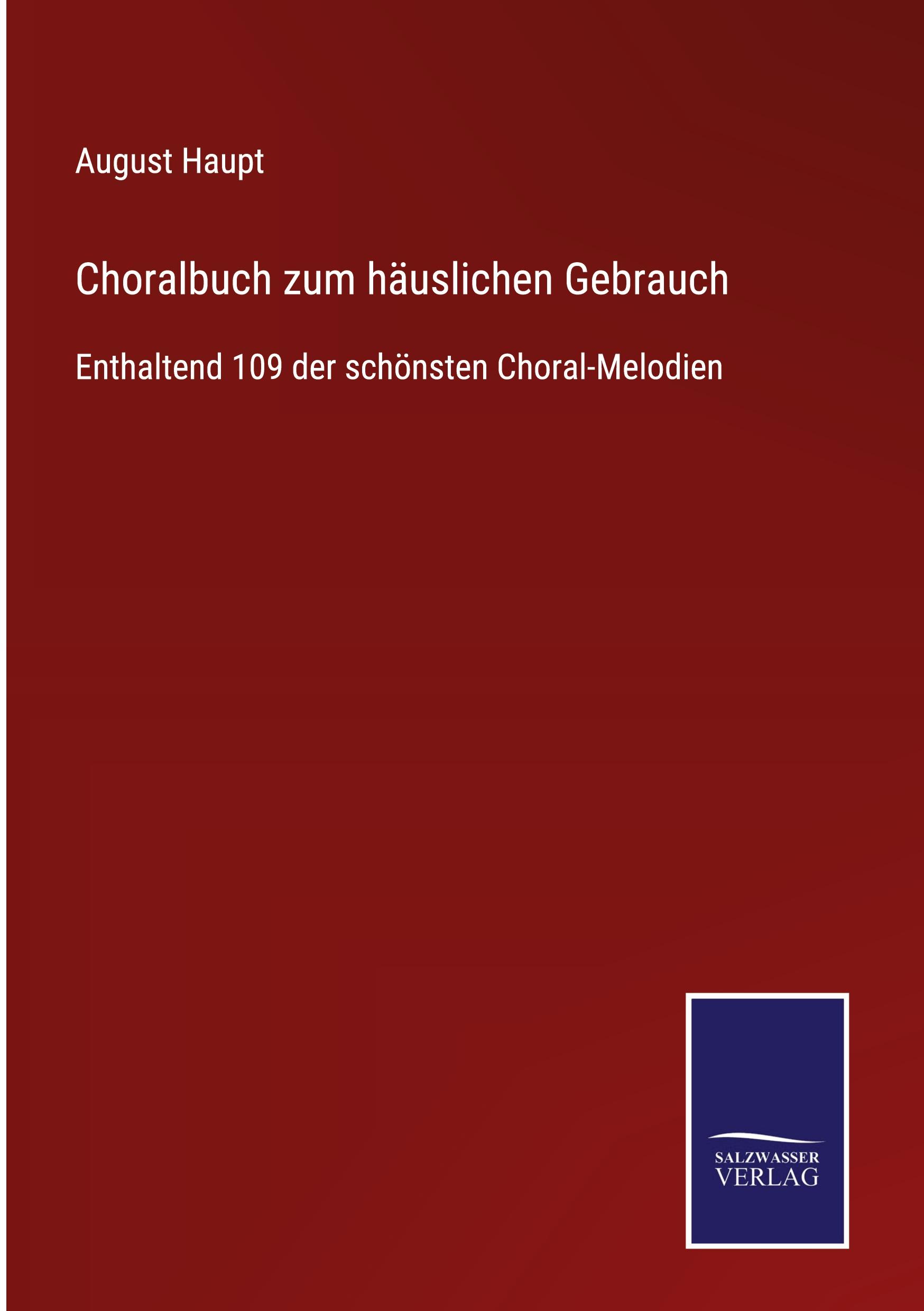Vorderes Coverbild Choralbuch zum häuslichen Gebrauch