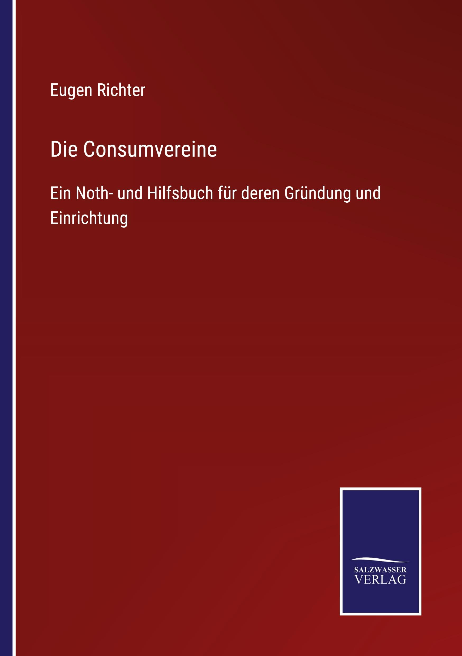 Vorderes Coverbild Die Consumvereine