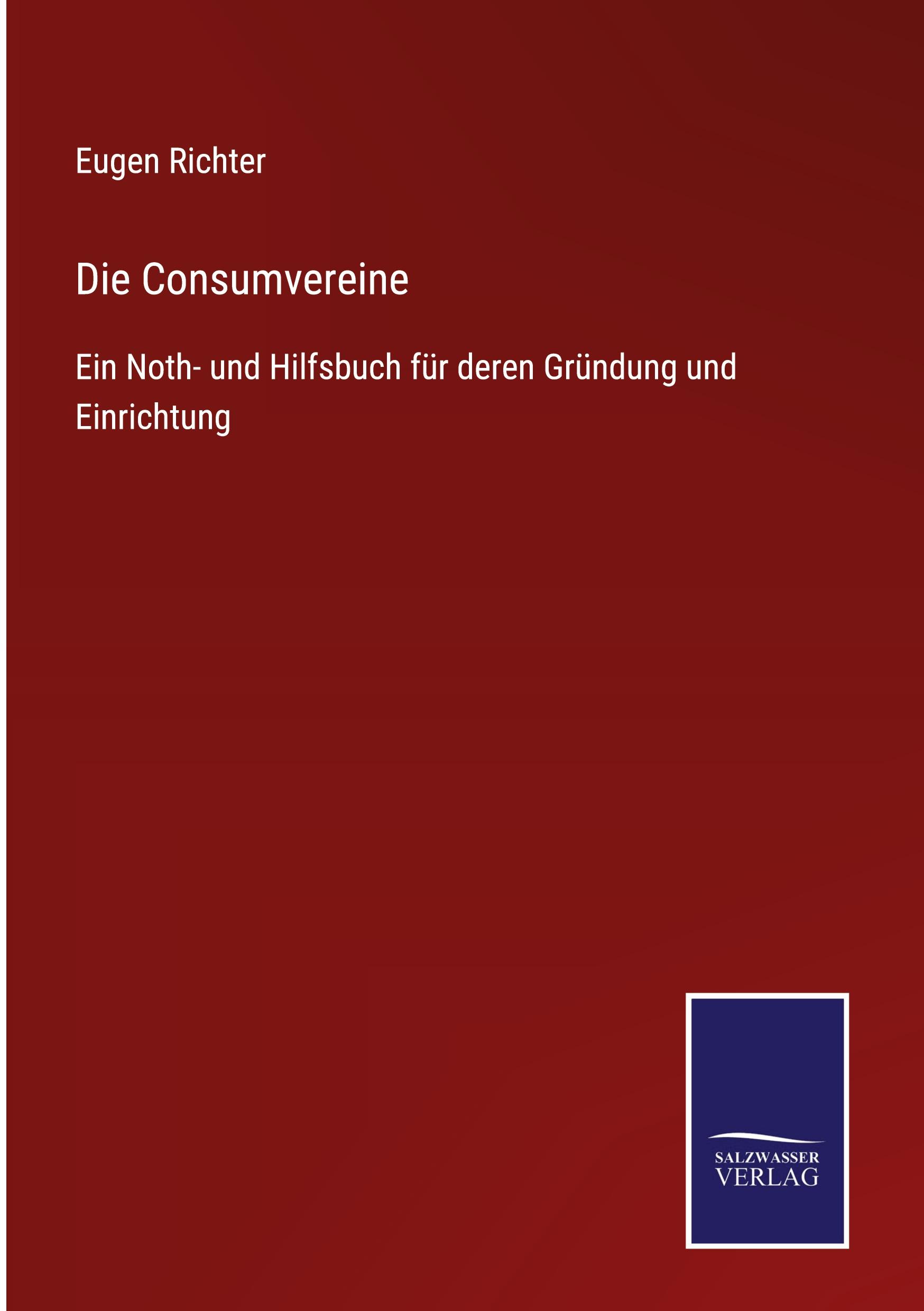 Vorderes Coverbild Die Consumvereine