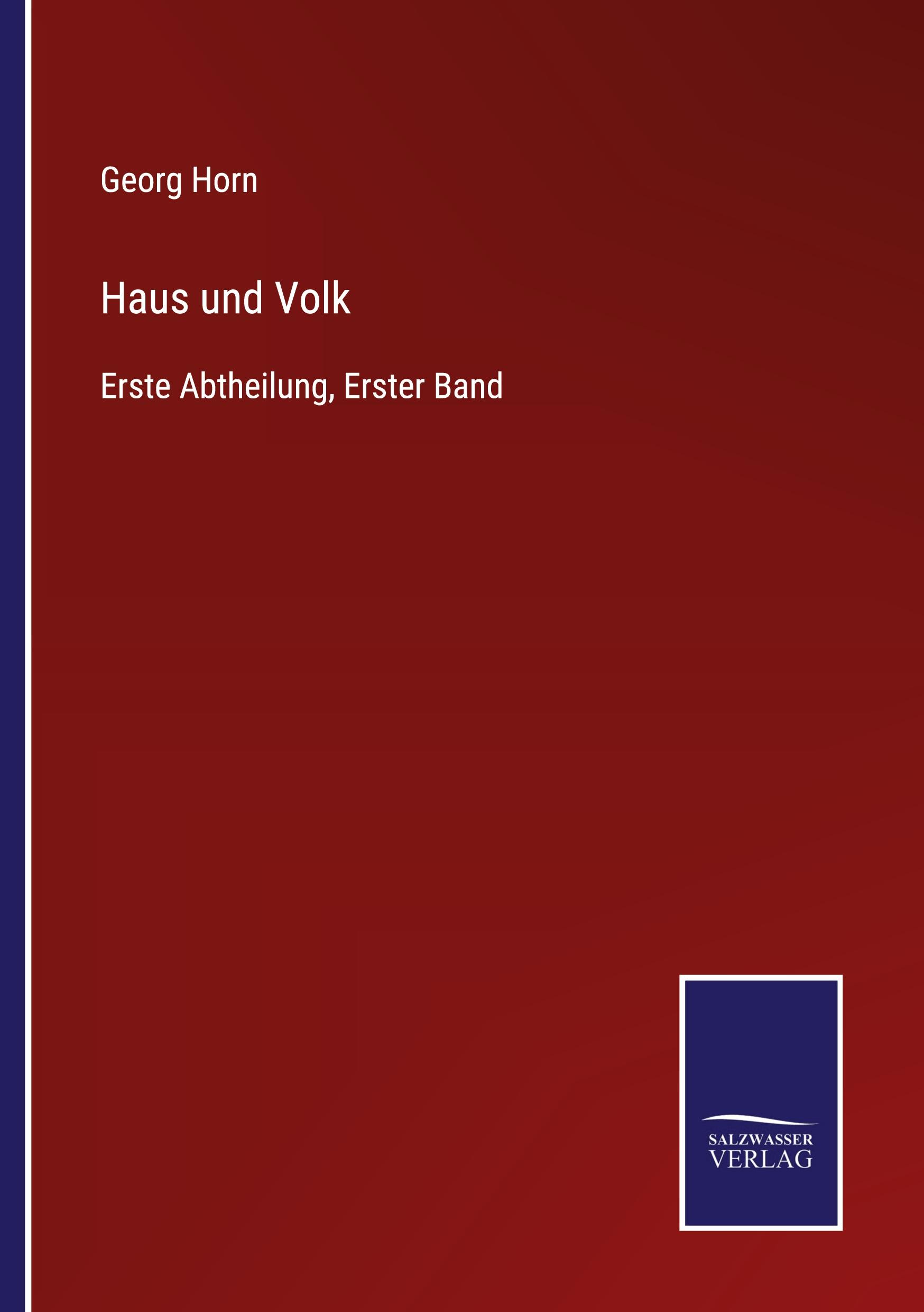 Vorderes Coverbild Haus und Volk