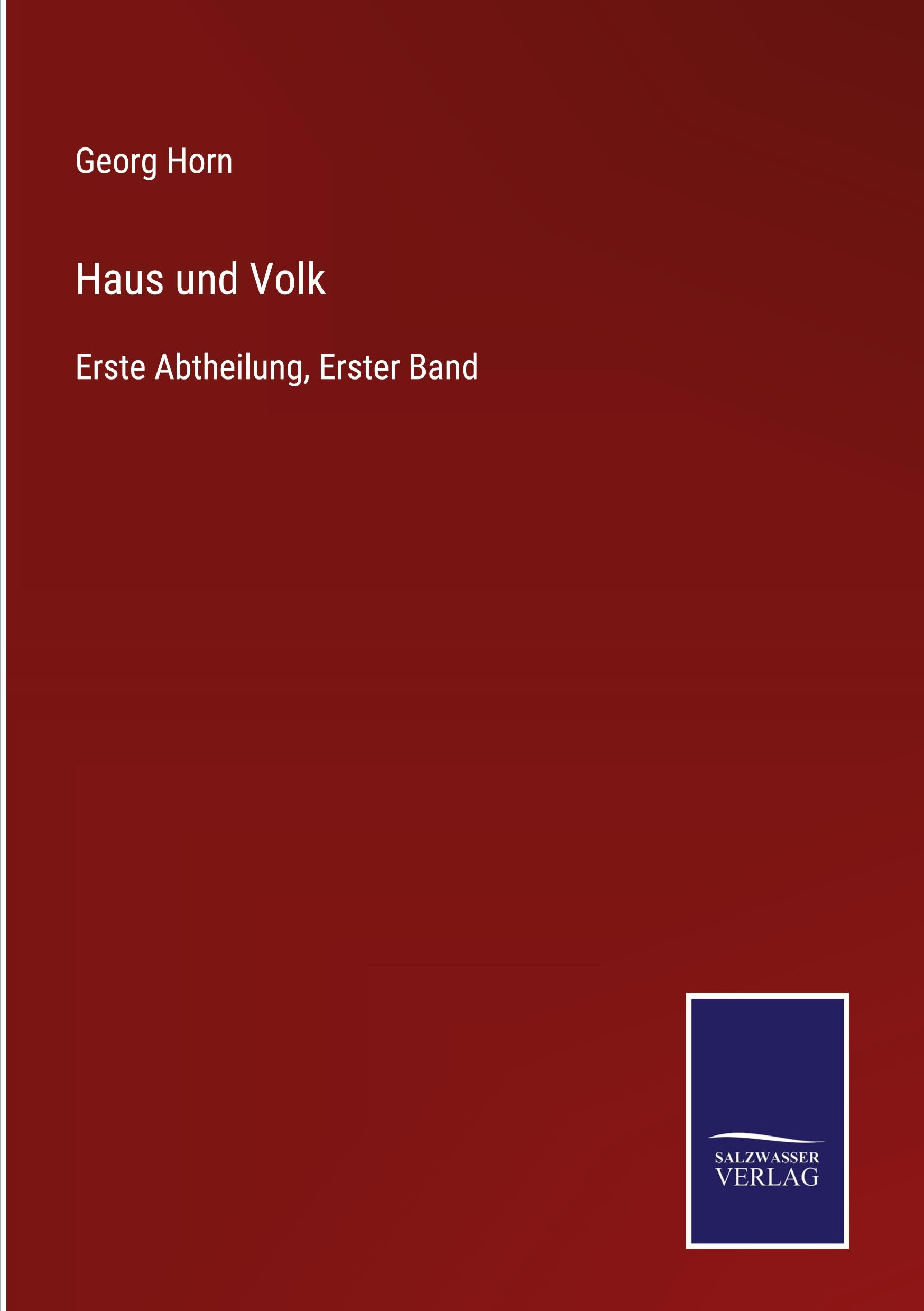 Vorderes Coverbild Haus und Volk