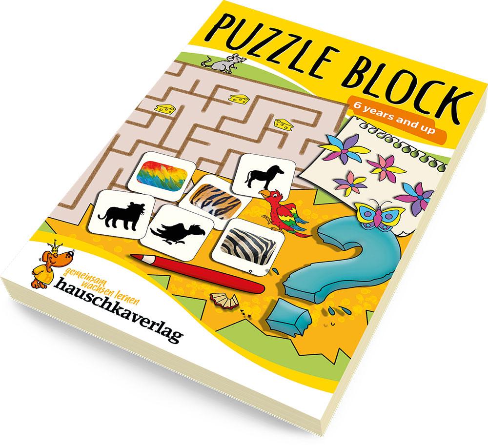 Beispielinhalt (Bild) Puzzle Activity Book from 6 Years: Colourful Preschool Activity Books with Puzzle Fun - Labyrinth, Sudoku, Search and Find Books for Children, Promotes Concentration & Logical Thinking