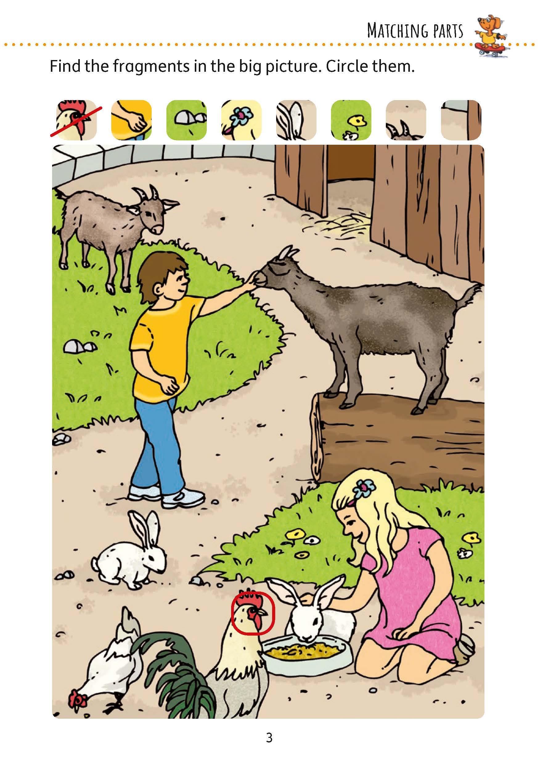 Beispielinhalt (Bild) Puzzle Activity Book from 6 Years: Colourful Preschool Activity Books with Puzzle Fun - Labyrinth, Sudoku, Search and Find Books for Children, Promotes Concentration & Logical Thinking