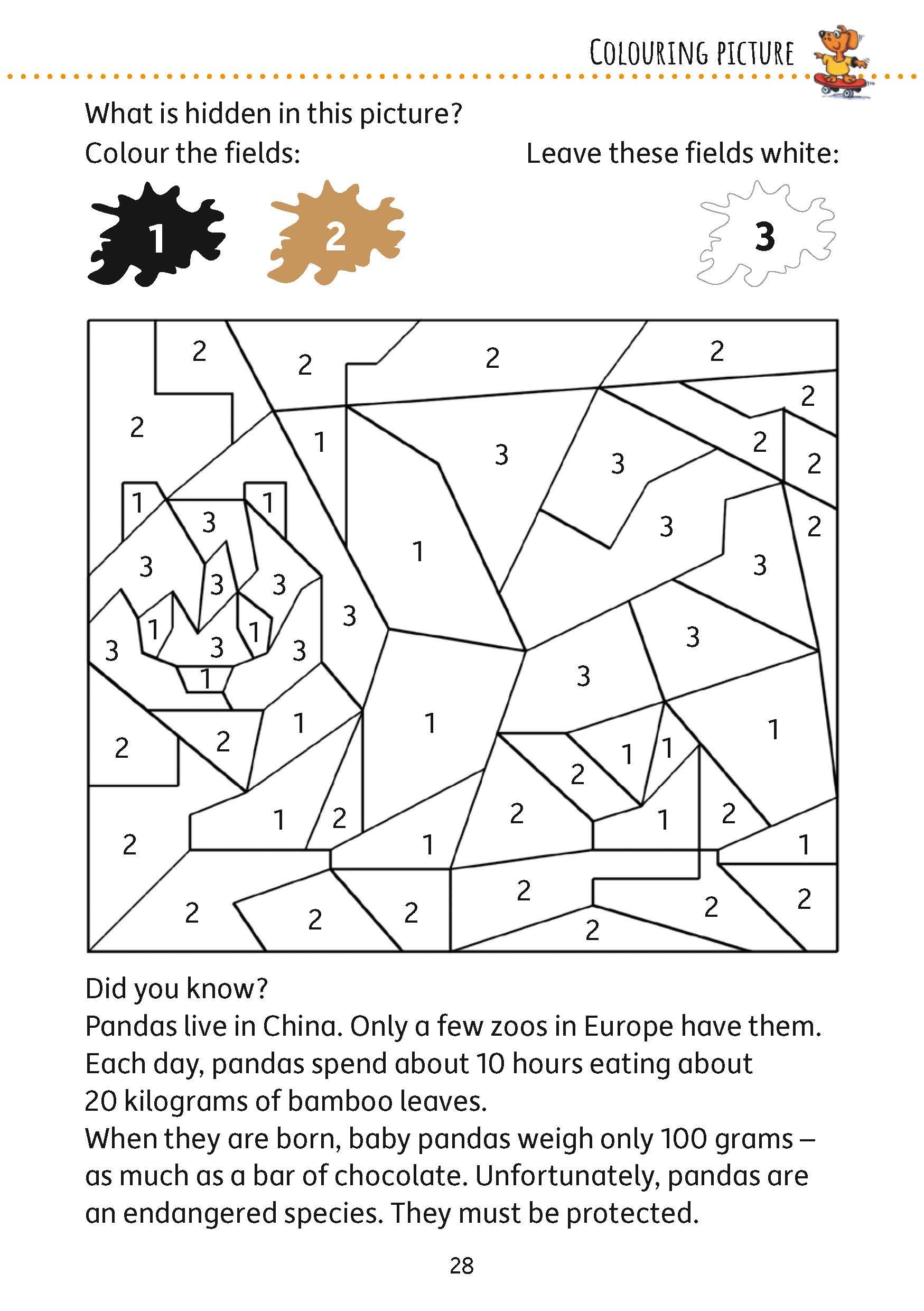 Beispielinhalt (Bild) Puzzle Activity Book from 6 Years: Colourful Preschool Activity Books with Puzzle Fun - Labyrinth, Sudoku, Search and Find Books for Children, Promotes Concentration & Logical Thinking