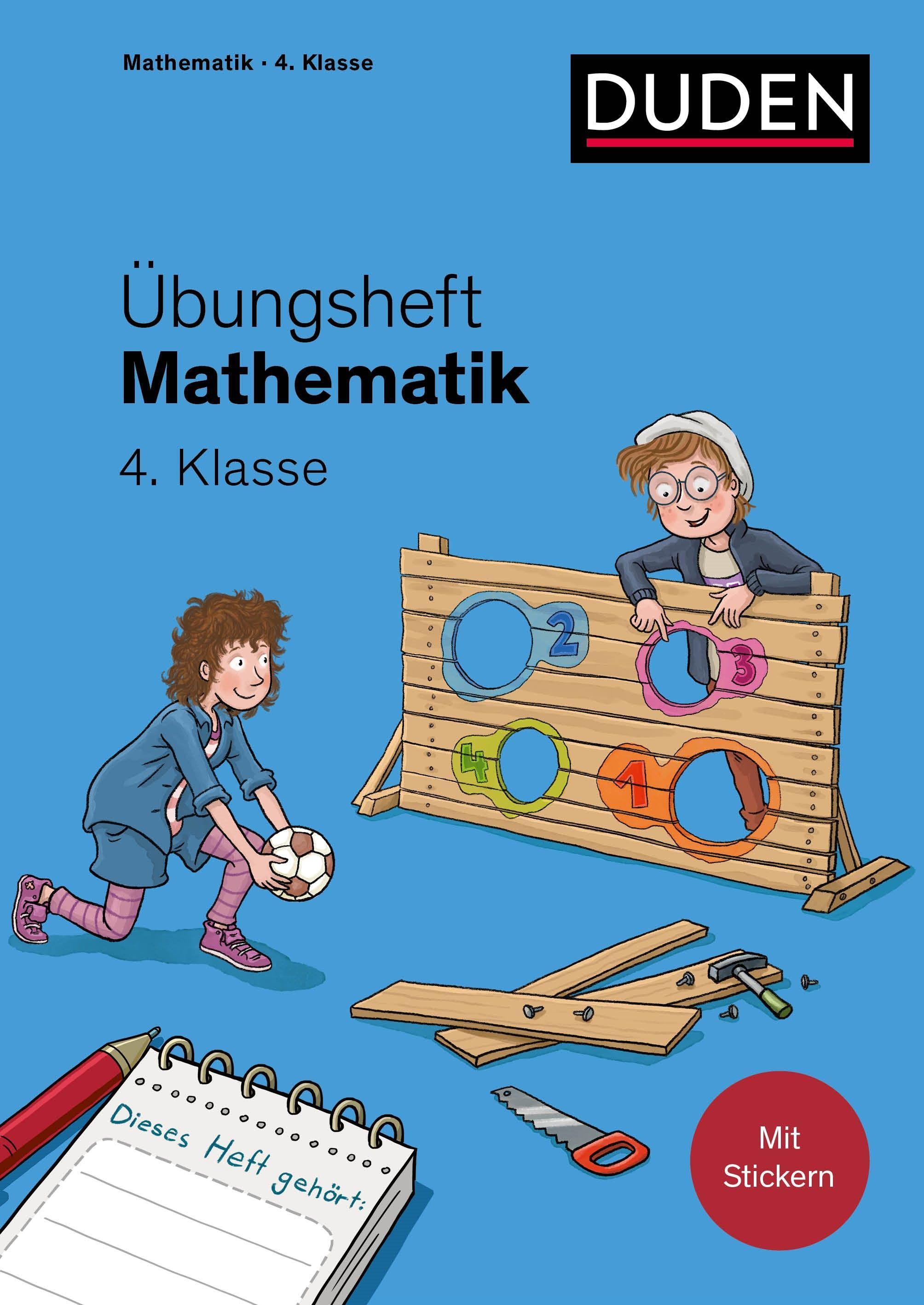 Vorderes Coverbild Übungsheft Mathematik - 4. Klasse