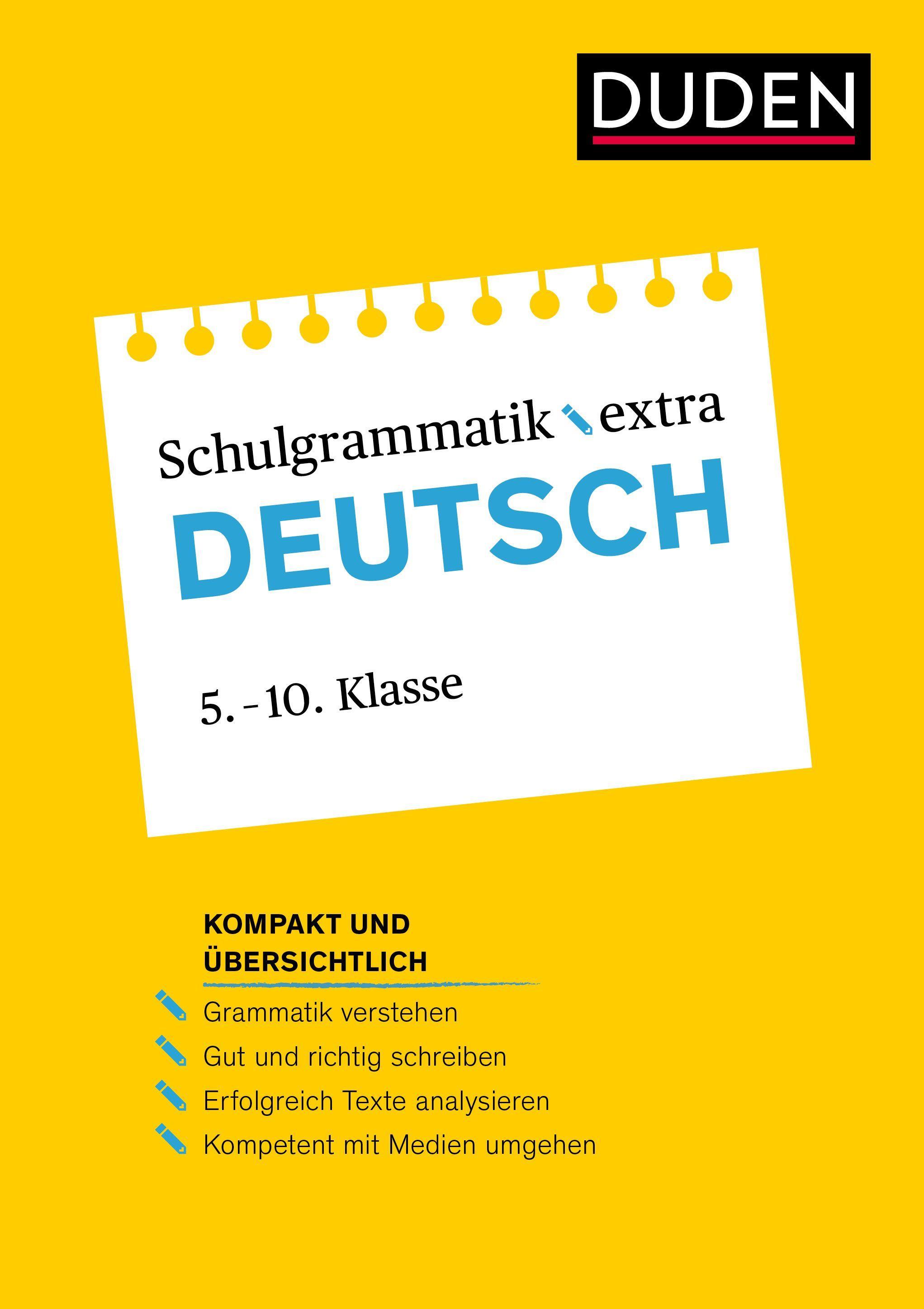 Vorderes Coverbild Duden Schulgrammatik extra ? Deutsch