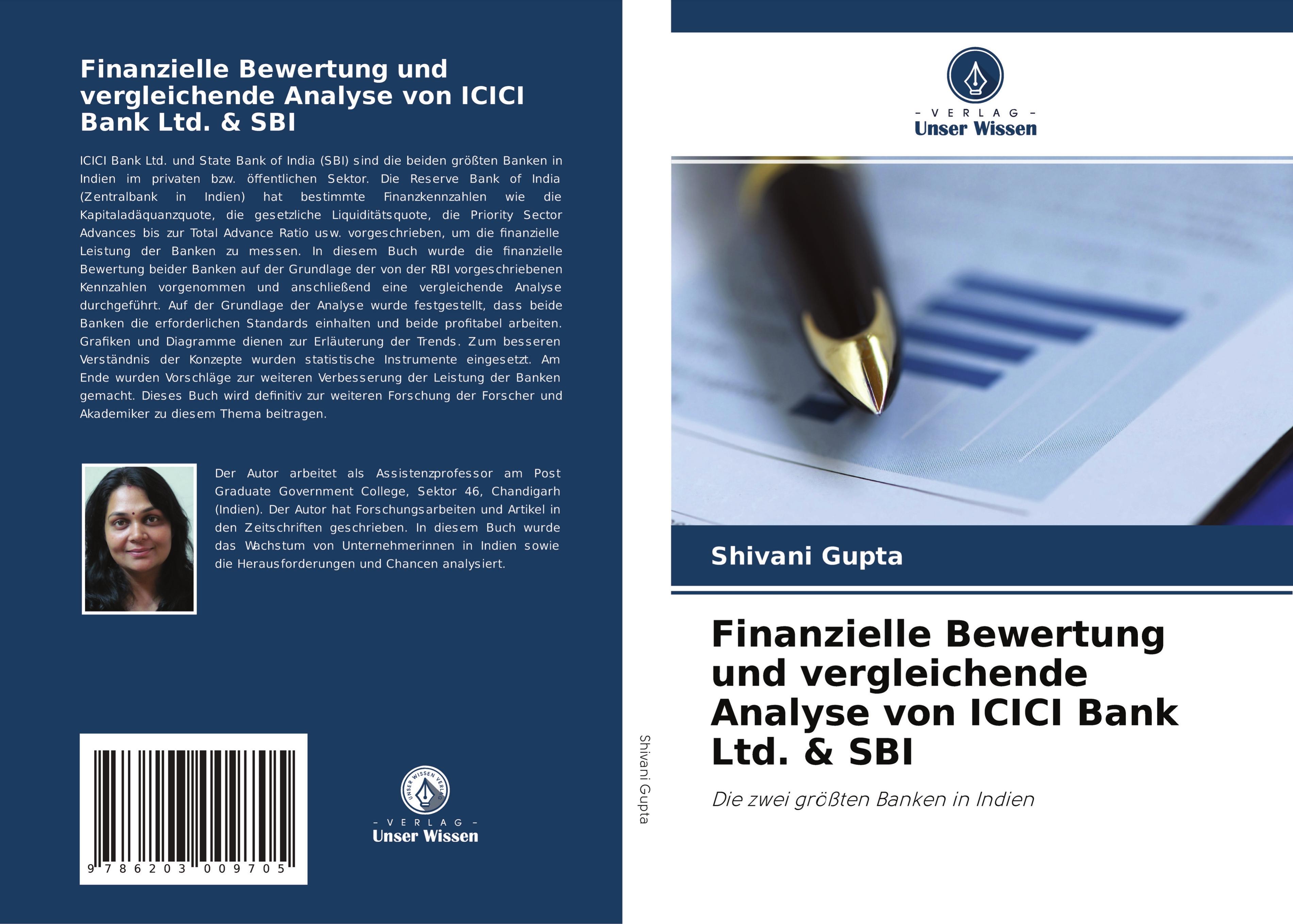 Vorderes Coverbild Finanzielle Bewertung und vergleichende Analyse von ICICI Bank Ltd. & SBI