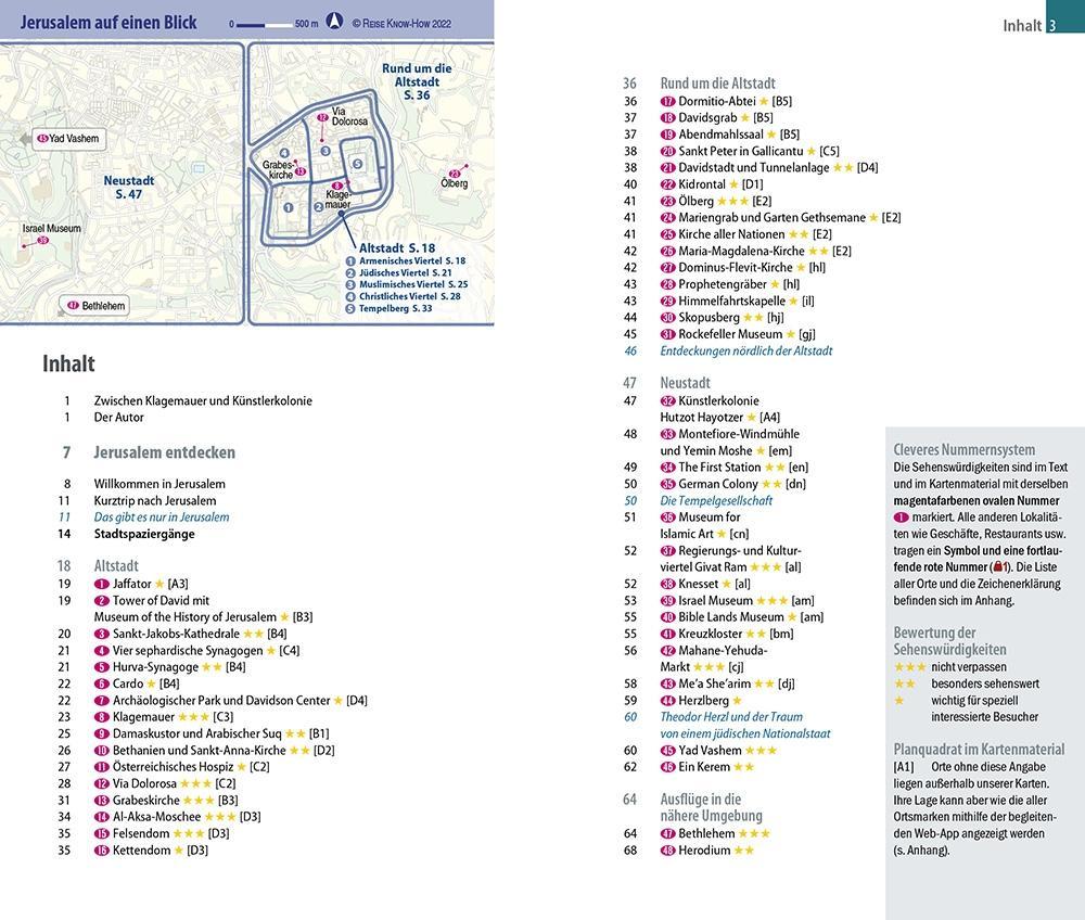 Beispielinhalt (Bild) Reise Know-How CityTrip Jerusalem
