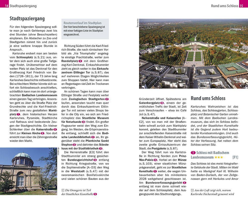 Beispielinhalt (Bild) Reise Know-How CityTrip Karlsruhe
