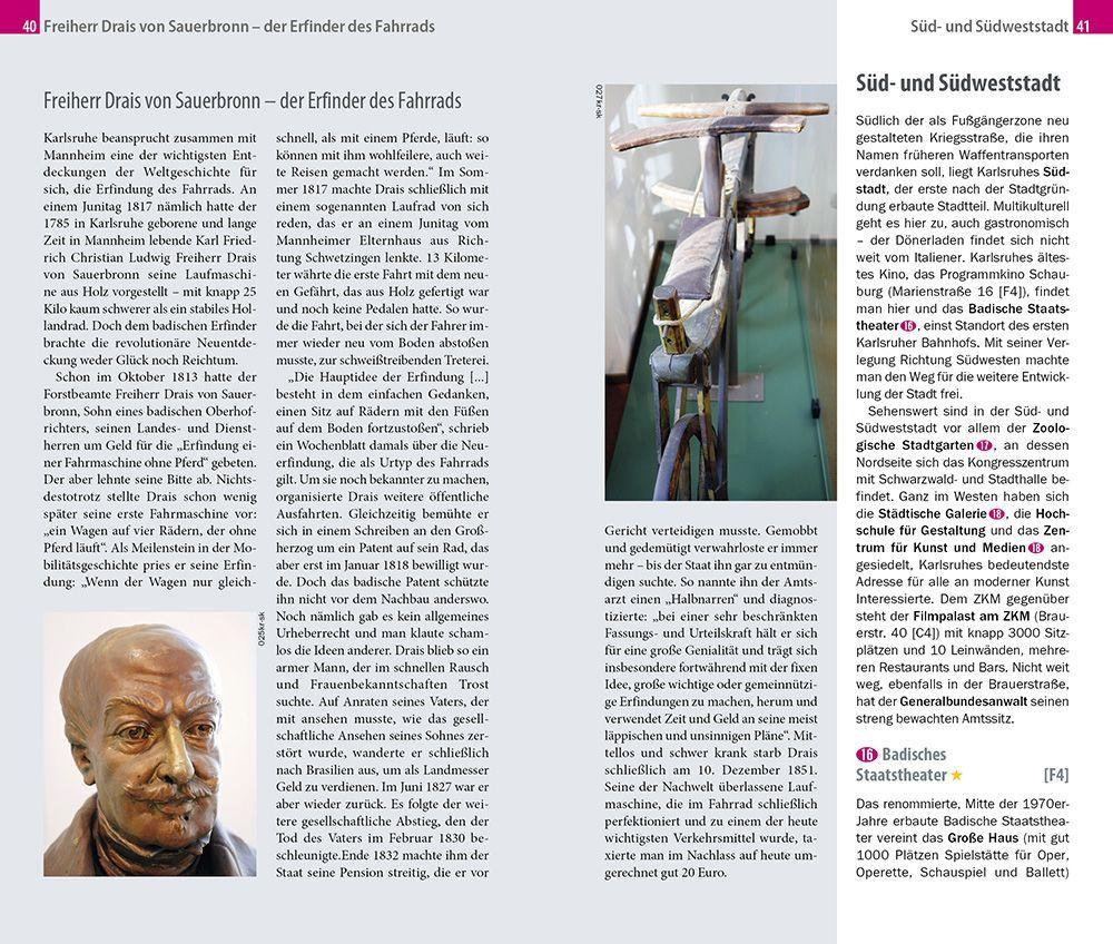 Beispielinhalt (Bild) Reise Know-How CityTrip Karlsruhe