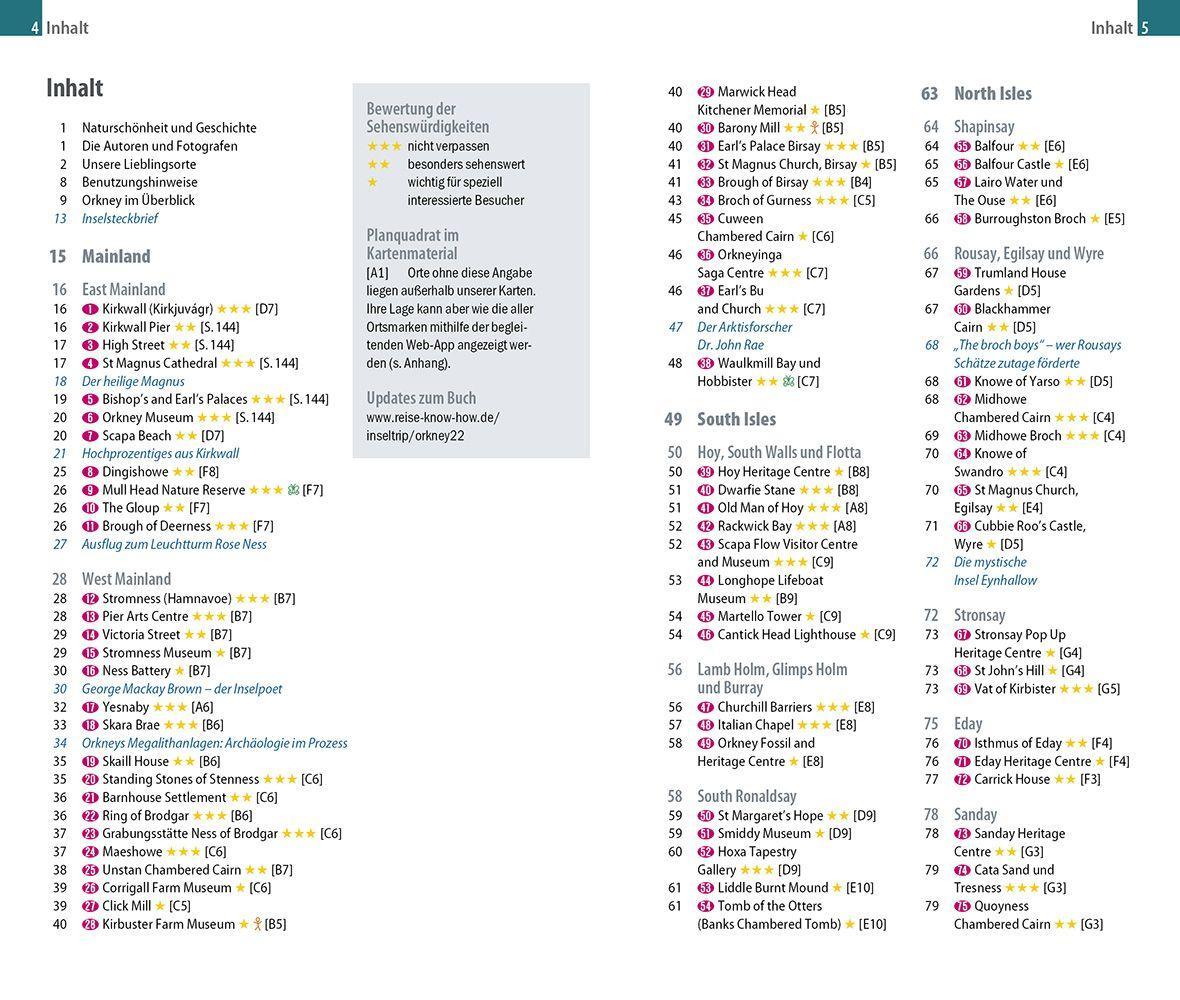 Beispielinhalt (Bild) Reise Know-How InselTrip Orkney