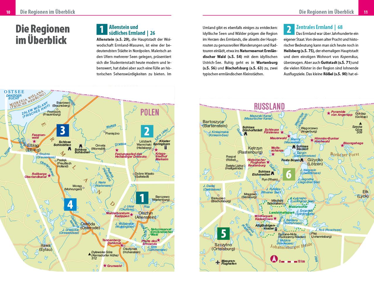 Beispielinhalt (Bild) Reise Know-How Reiseführer Masurische Seen und Ermland