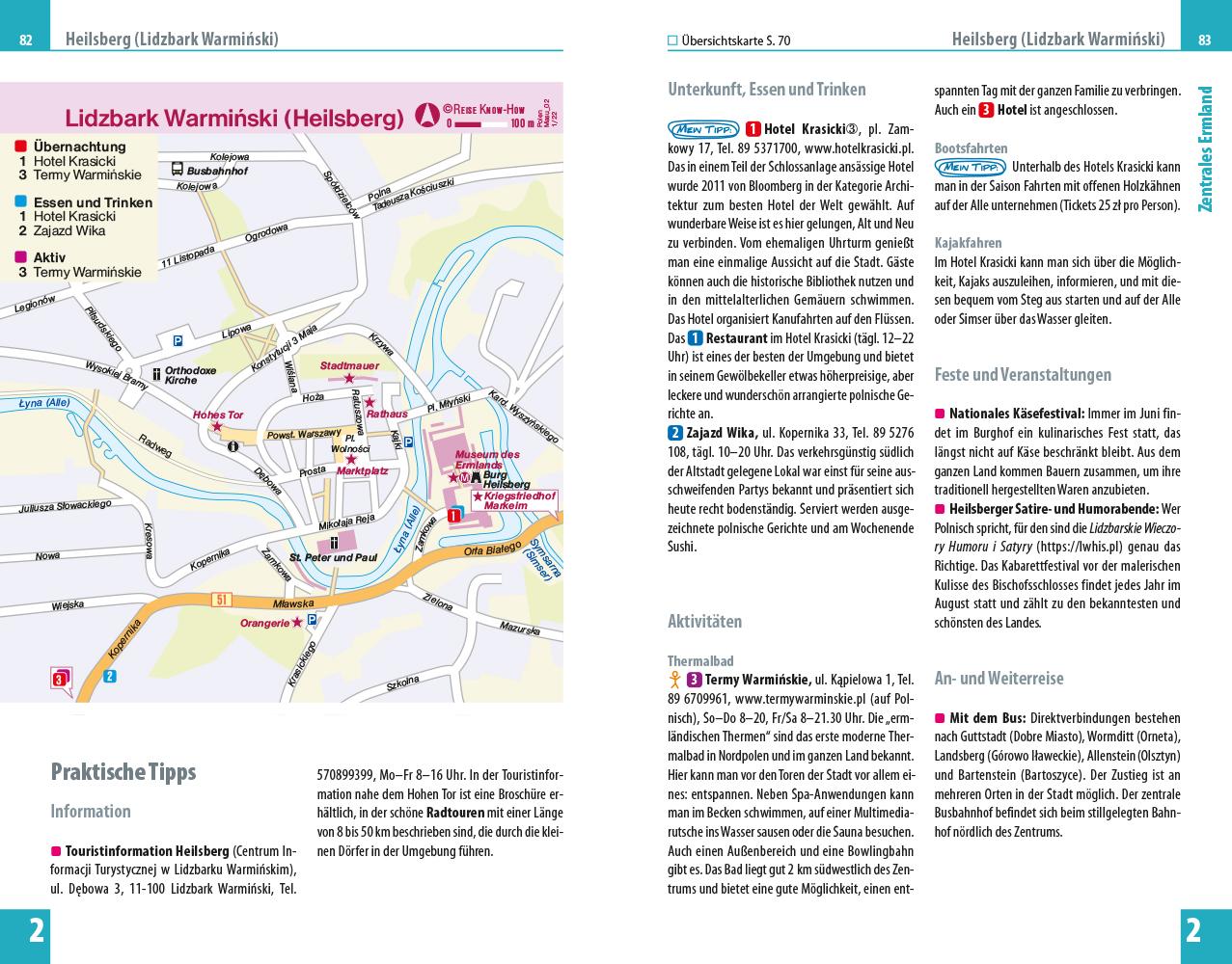 Beispielinhalt (Bild) Reise Know-How Reiseführer Masurische Seen und Ermland