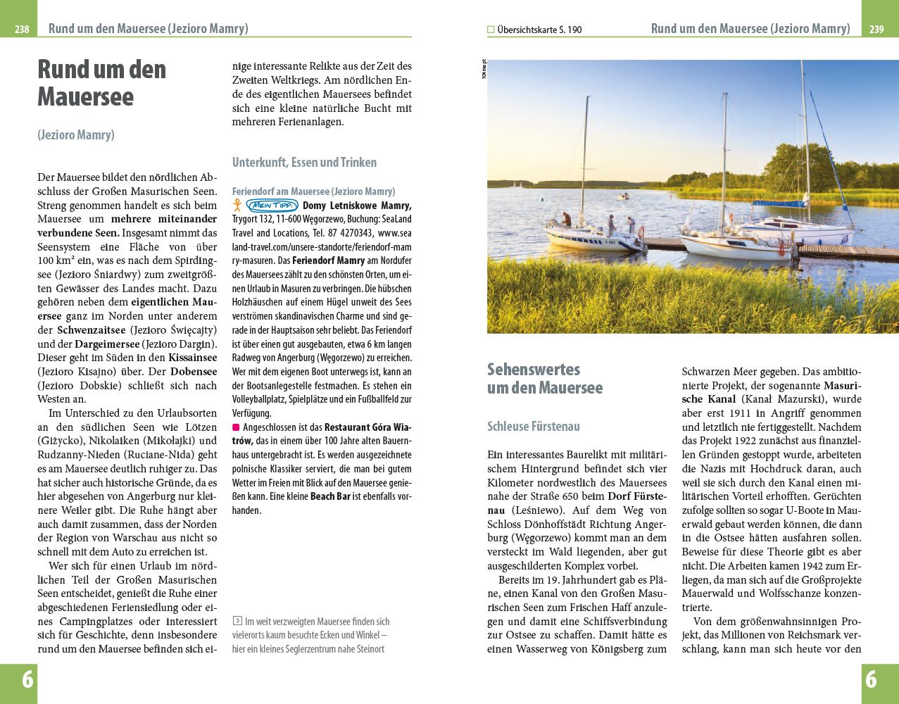 Beispielinhalt (Bild) Reise Know-How Reiseführer Masurische Seen und Ermland