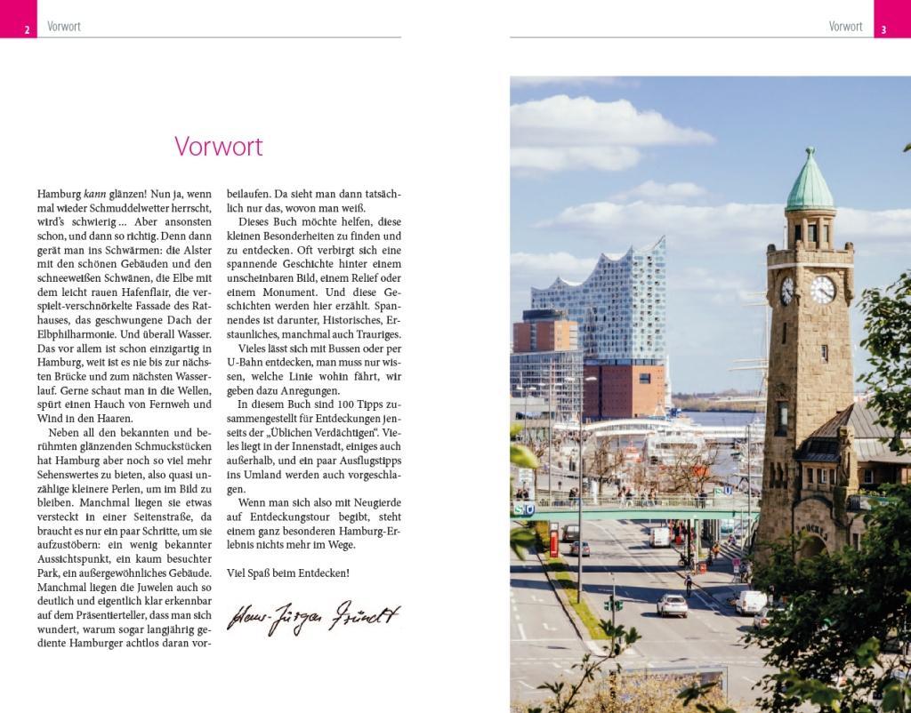 Beispielinhalt (Bild) Reise Know-How Reiseführer Mein Hamburg : 100 Entdeckungen für Feierabendflaneure und Wochenendhanseaten