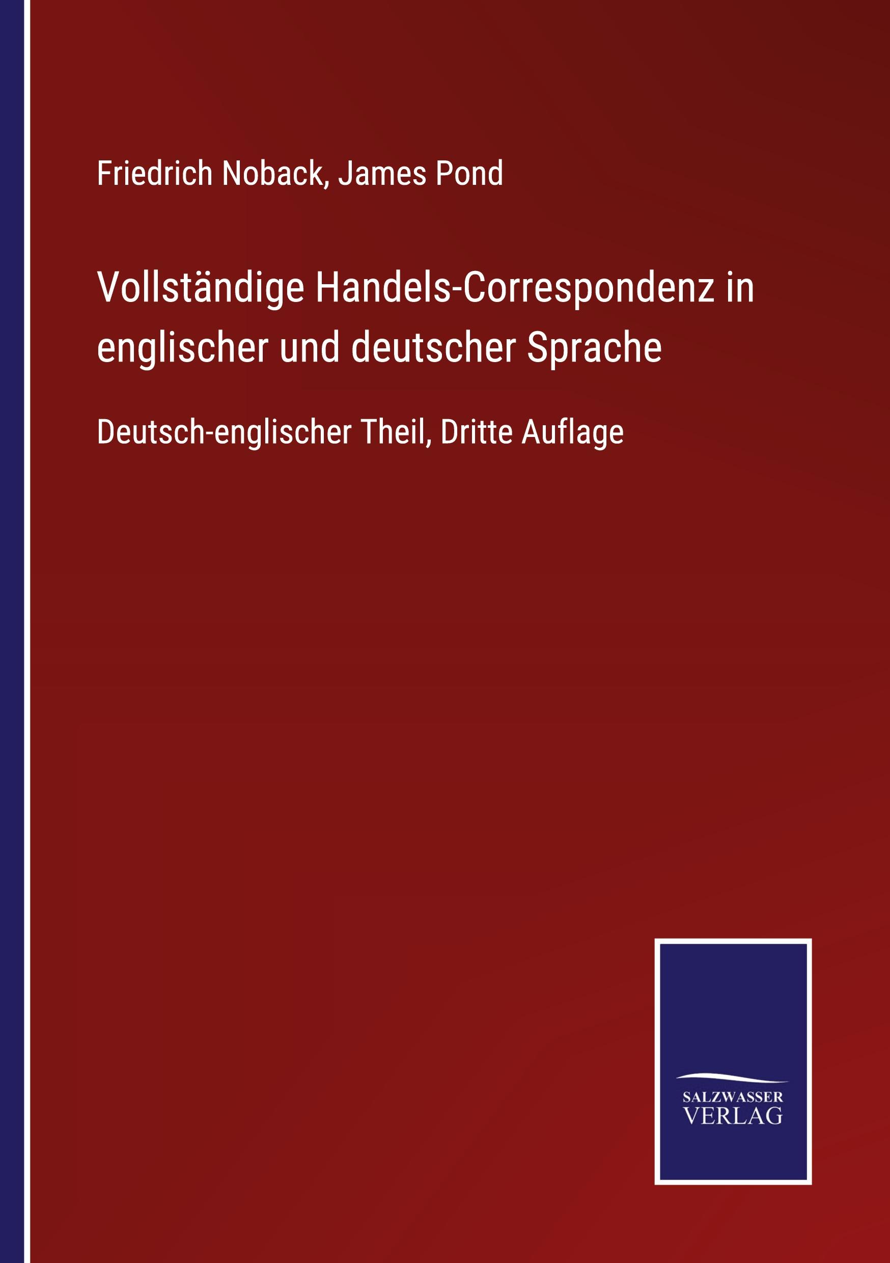 Vorderes Coverbild Vollständige Handels-Correspondenz in englischer und deutscher Sprache
